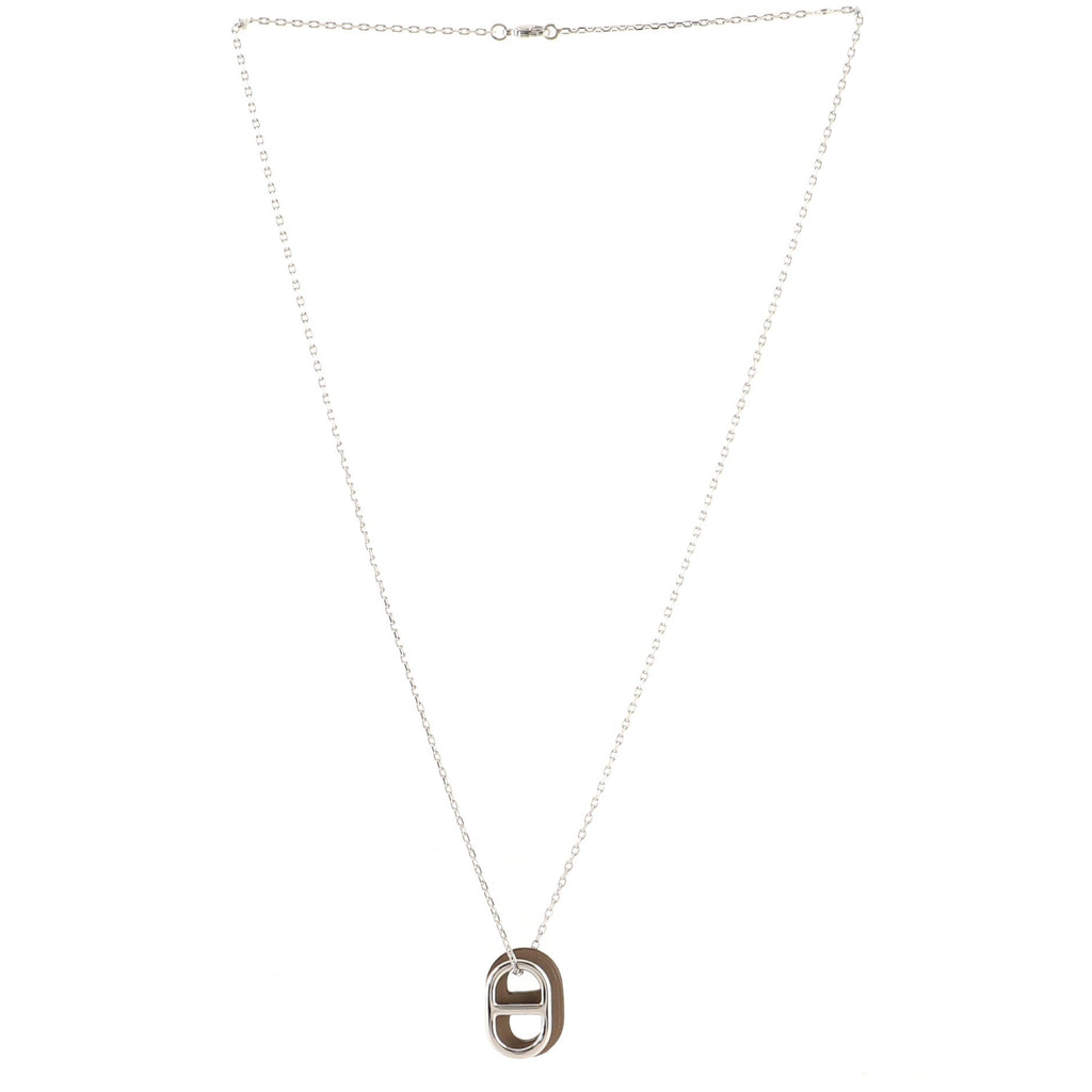 O'Maillon Pendent Necklace Metal and Leather