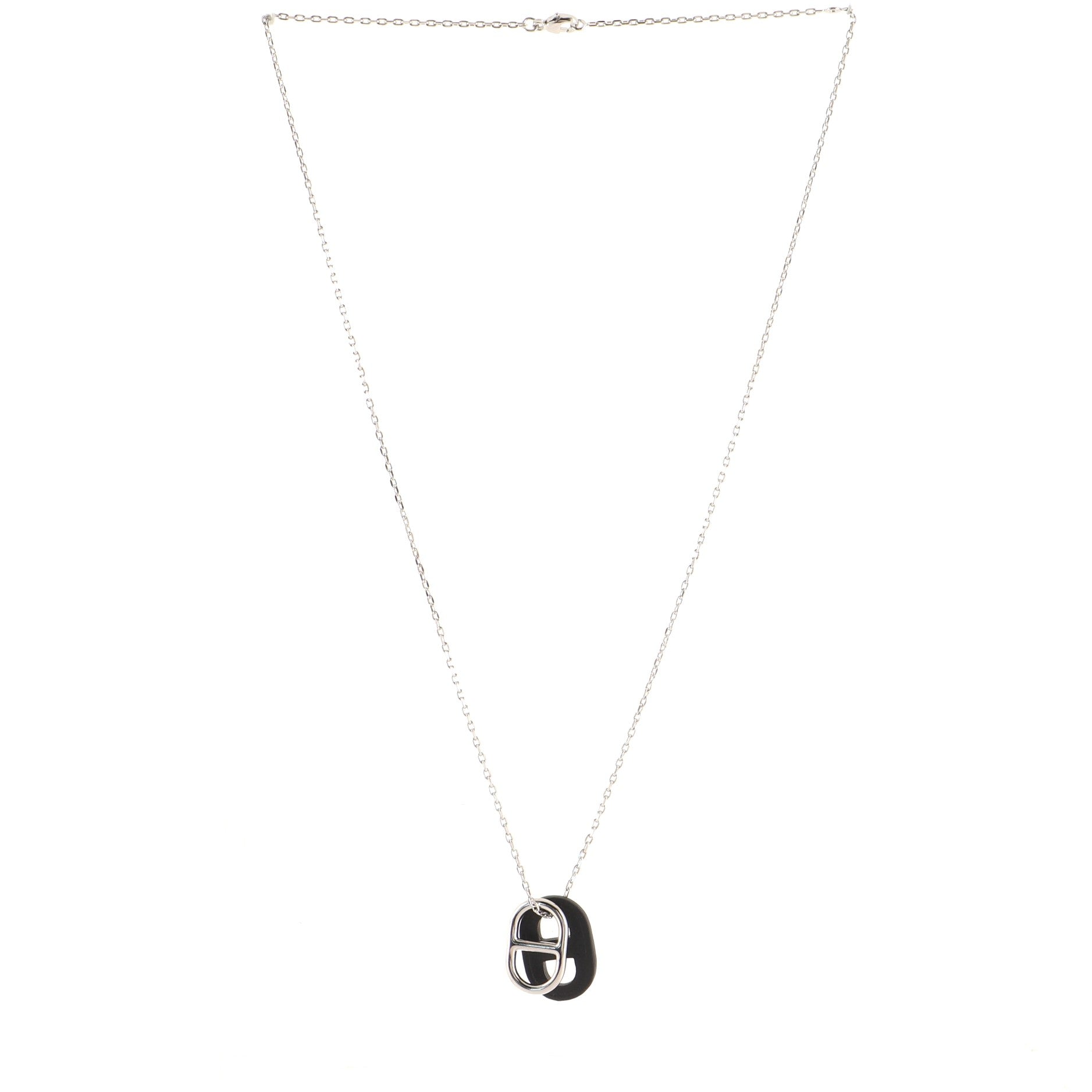 O'Maillon Pendent Necklace Metal and Leather