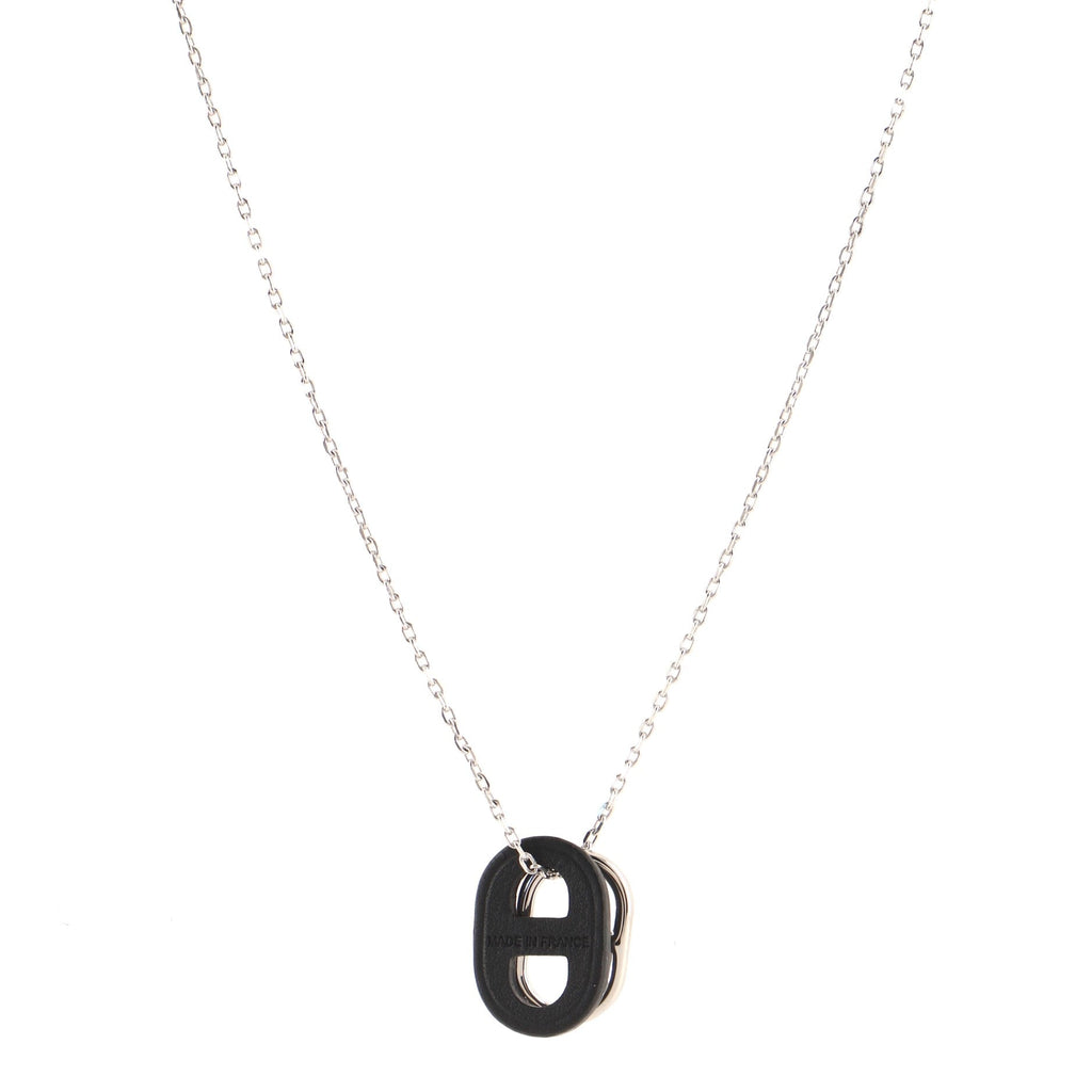 O'Maillon Pendent Necklace Metal and Leather