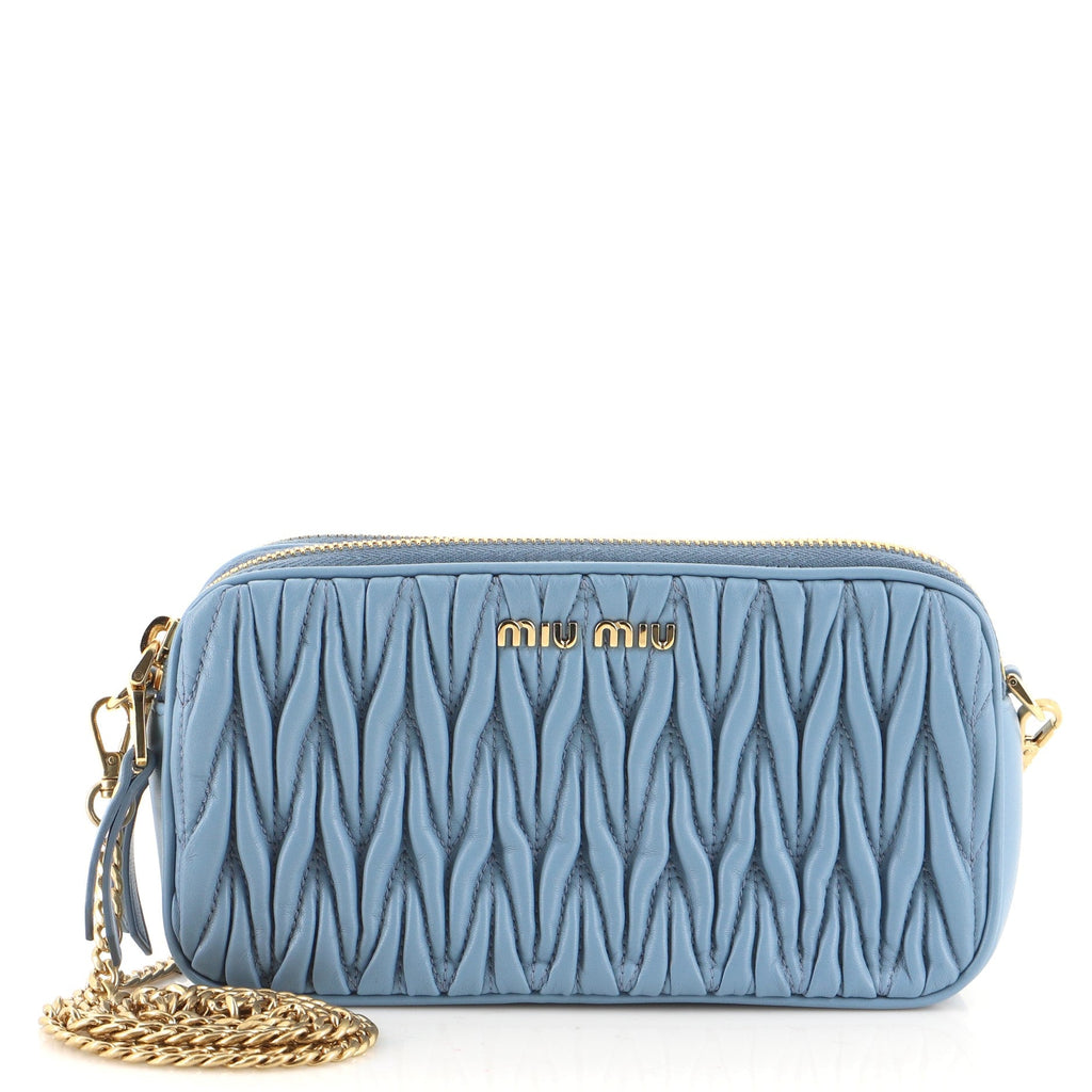 Crossbody Bag Matelasse Leather Mini