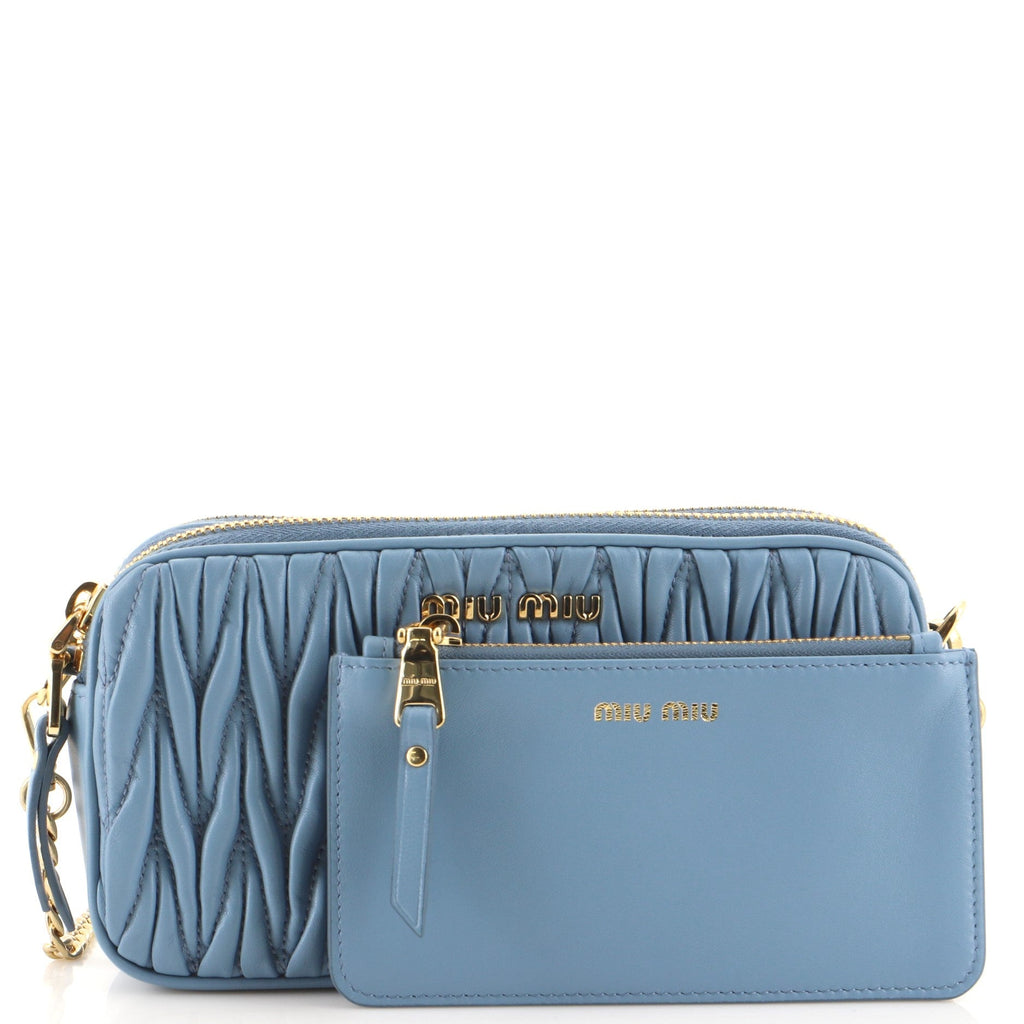 Crossbody Bag Matelasse Leather Mini