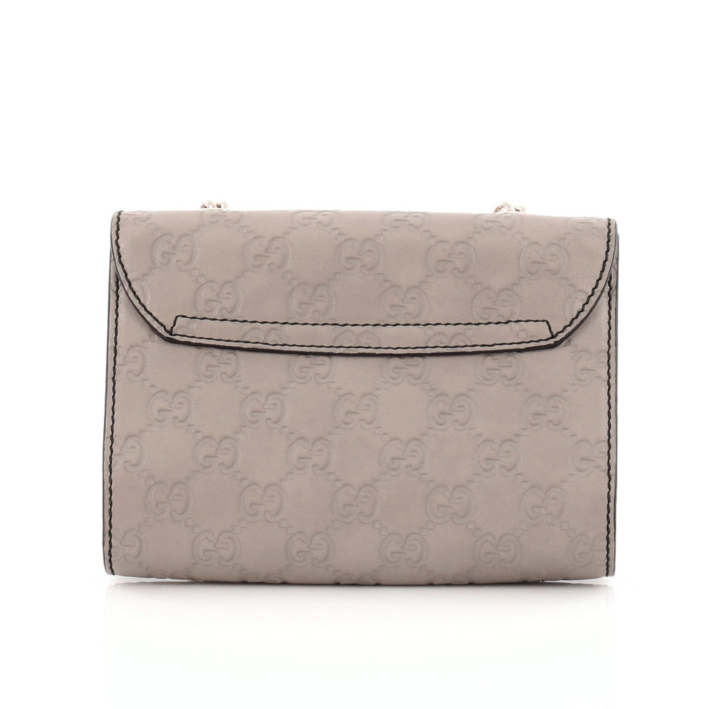 Emily Chain Strap Flap Bag Guccissima Leather Mini