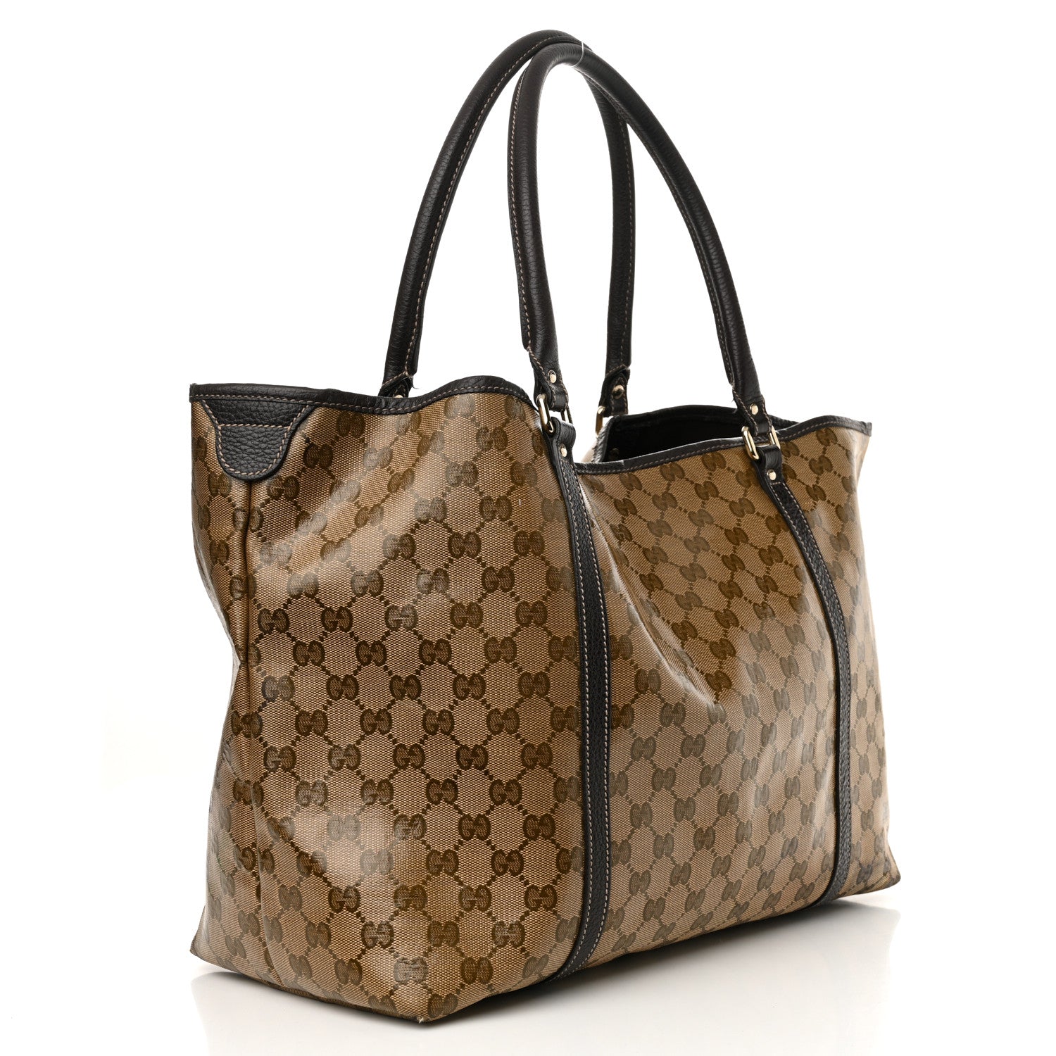 Crystal Monogram Large Joy Tote Beige Ebony Testa di Moro