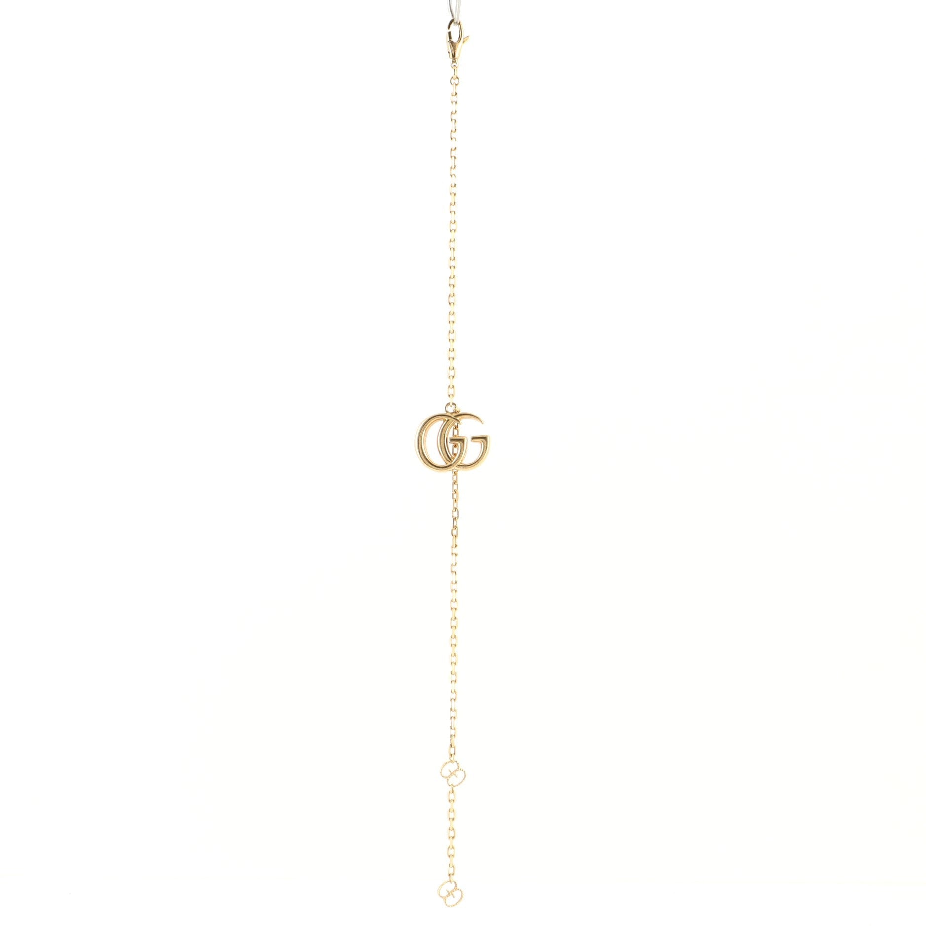 GG Running Charm Chain Bracelet 18K Yellow Gold