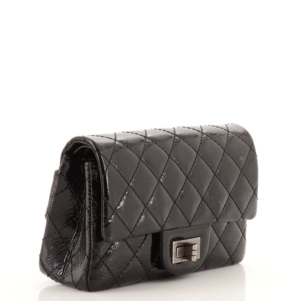 Reissue 2.55 Flap Clutch Quilted Patent Mini