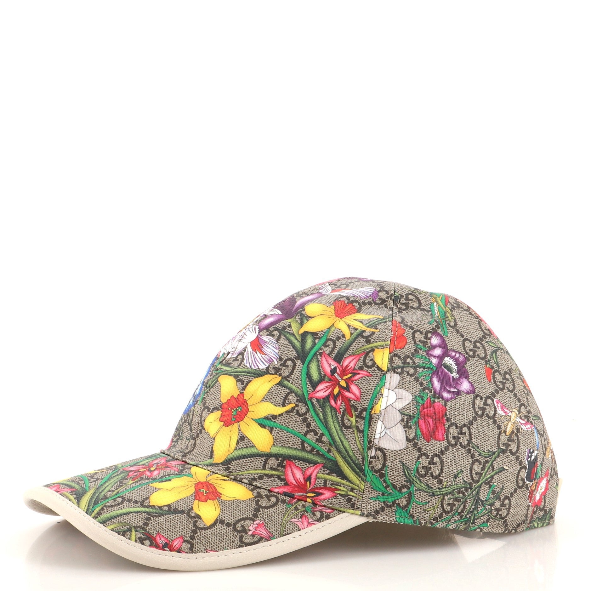 Baseball Cap Flora GG Coated Canvas Large