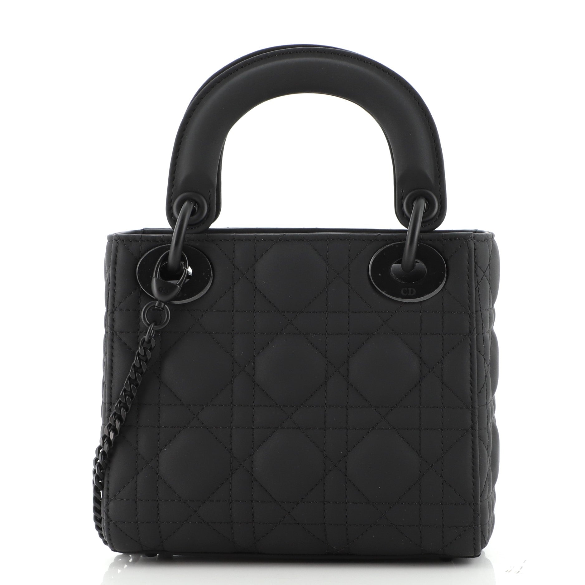 Ultra Matte Lady Dior Chain Bag Cannage Quilt Calfskin Mini