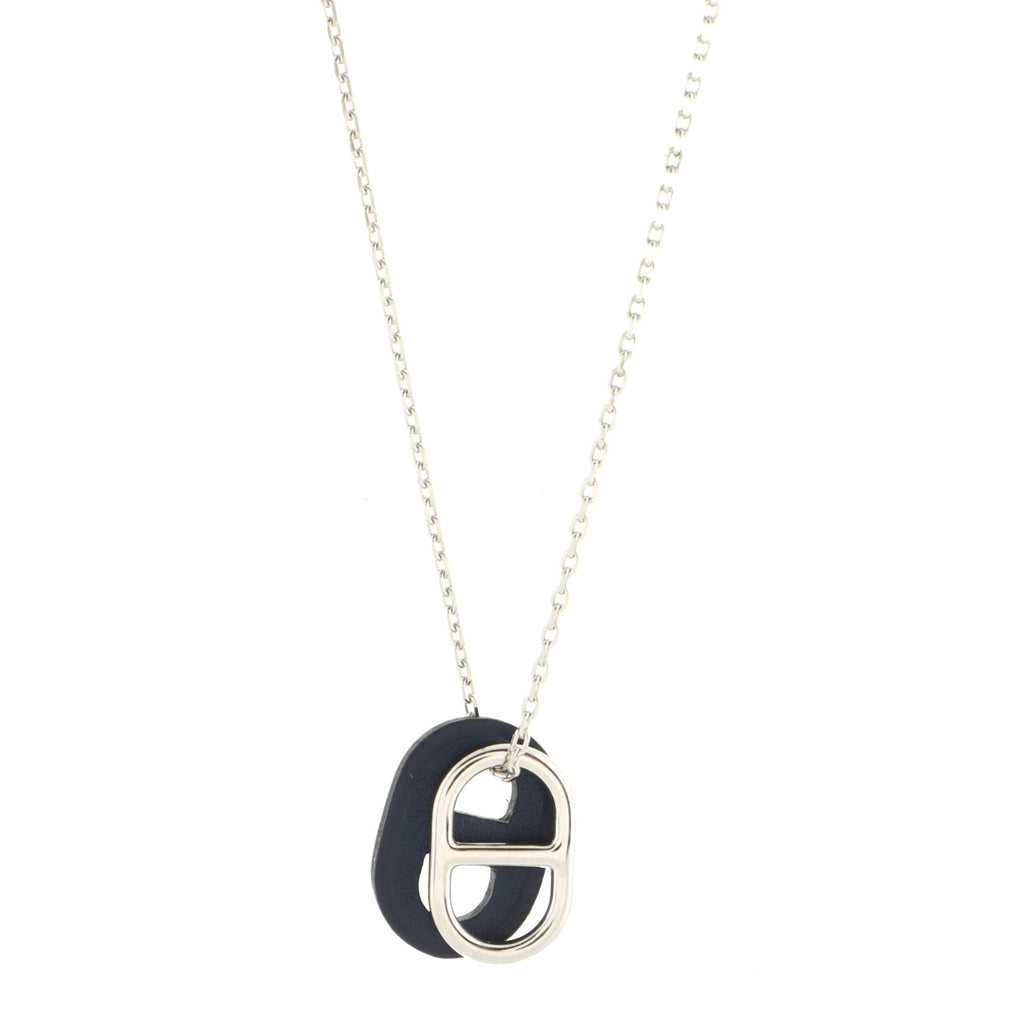 O'Maillon Pendent Necklace Metal and Leather