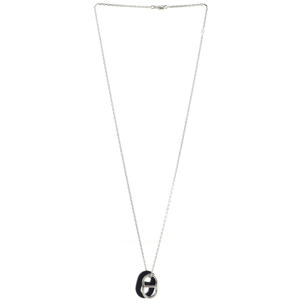 O'Maillon Pendent Necklace Metal and Leather