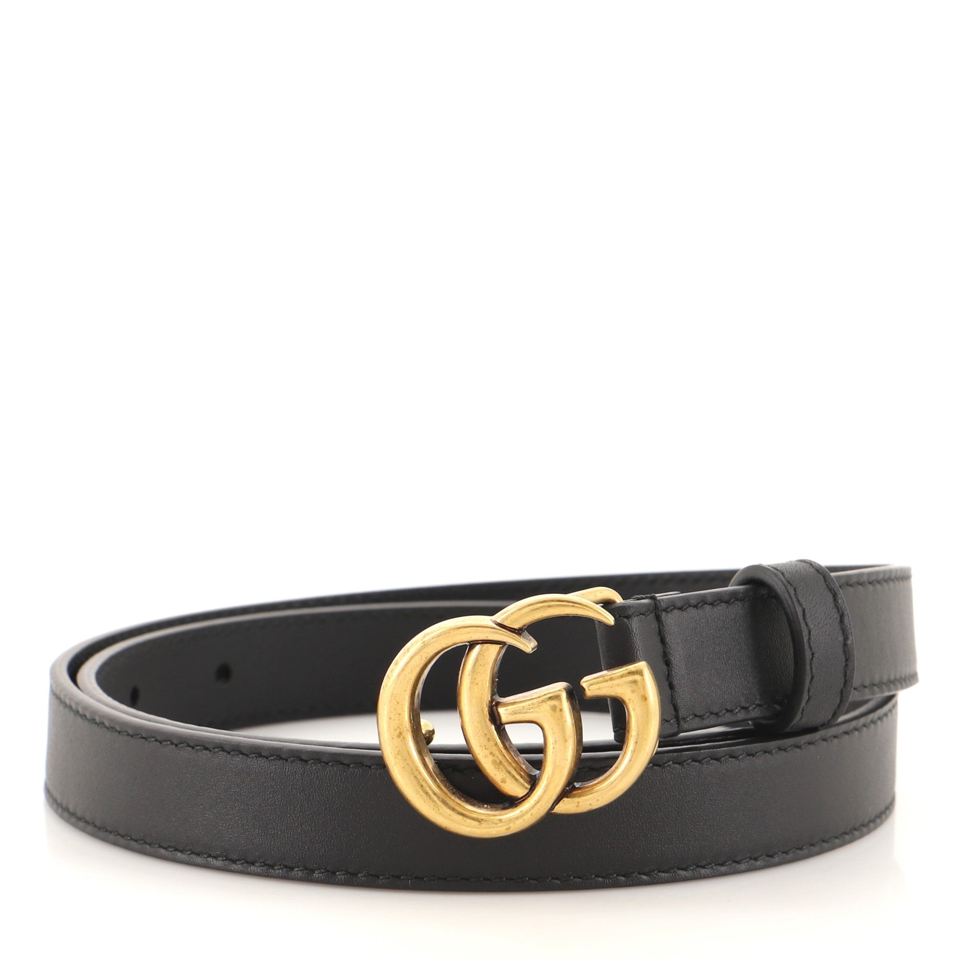 GG Marmont Belt Leather Thin 75