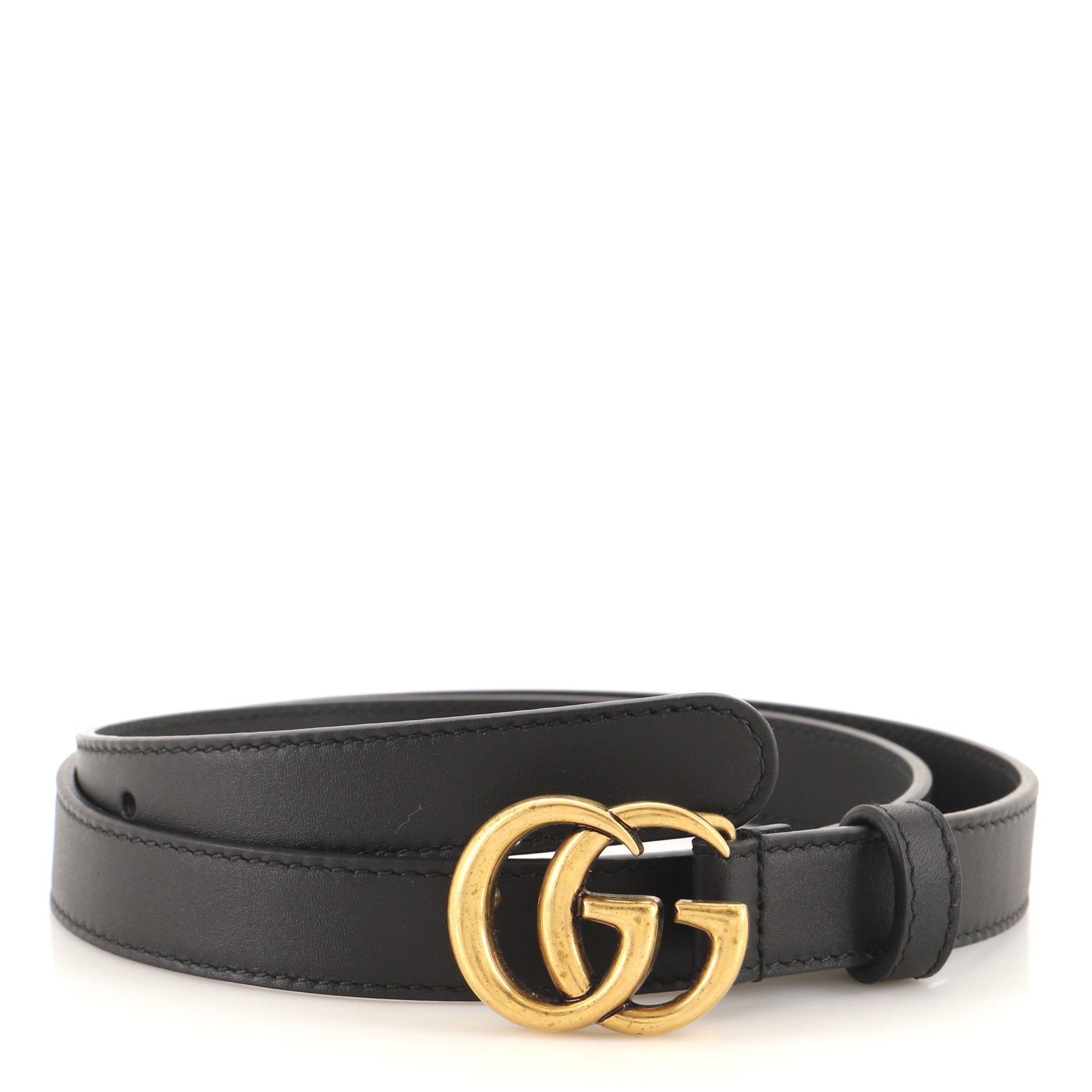 GG Marmont Belt Leather Thin 75