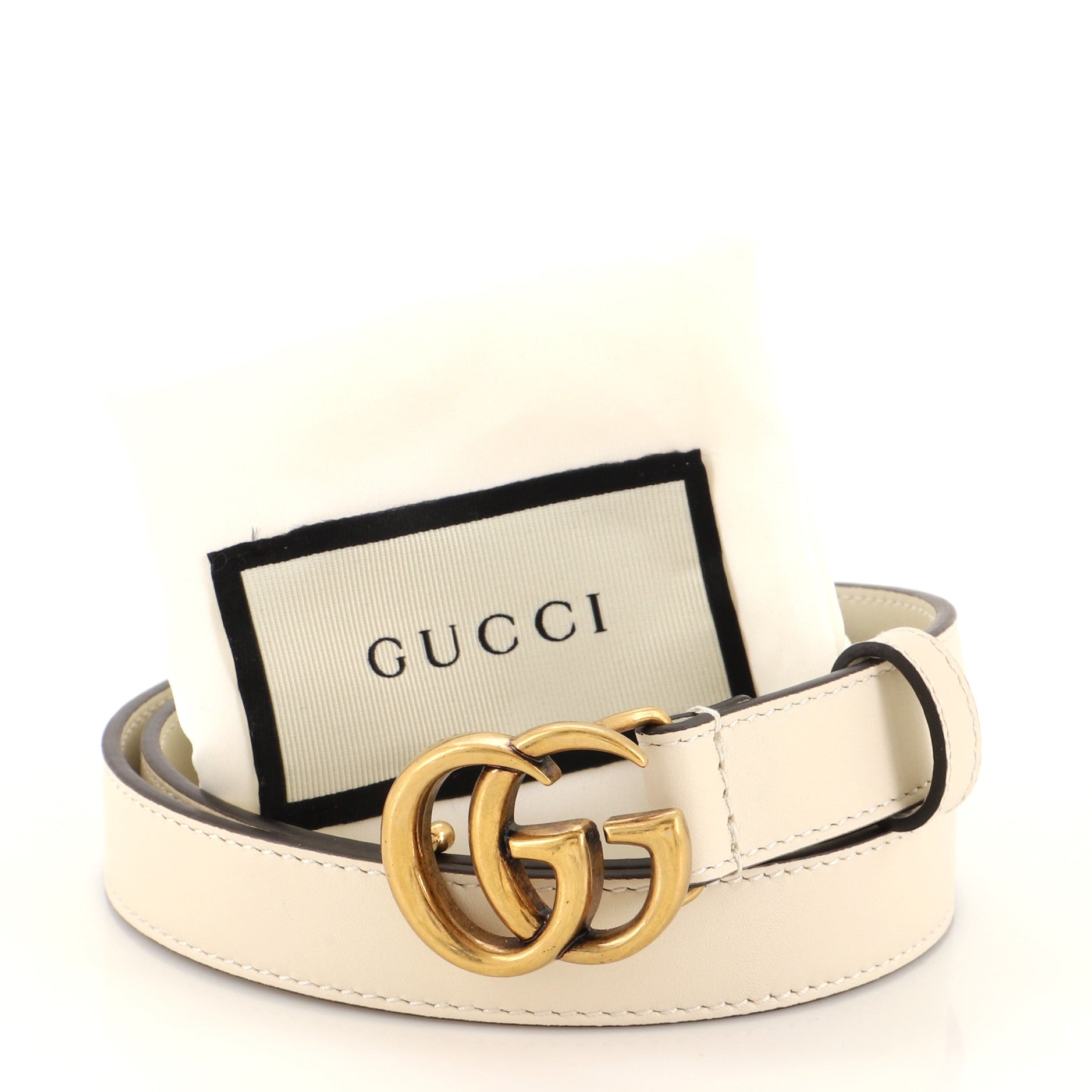 GG Marmont Belt Leather Thin 75