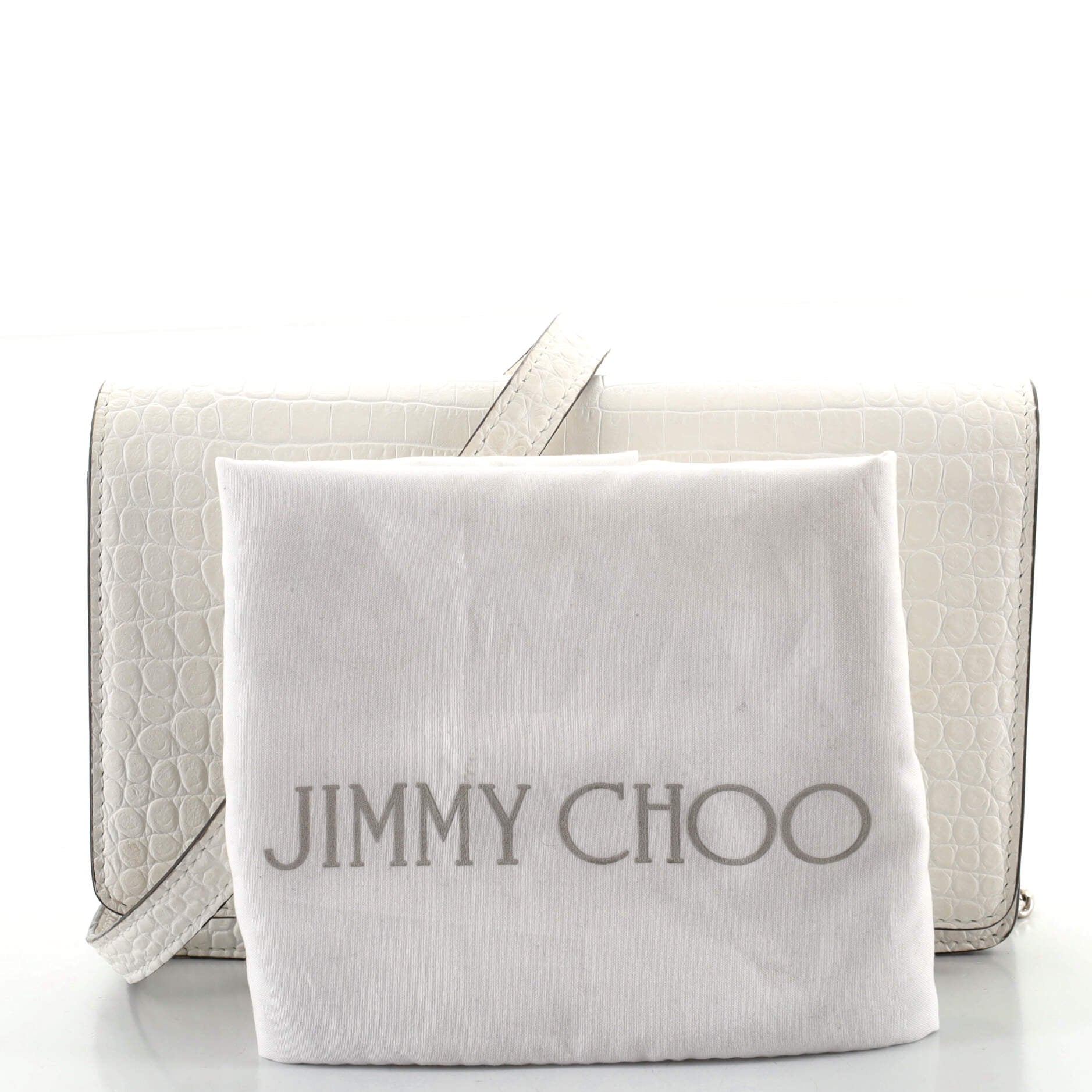 Palace Chain Clutch Crocodile Embossed Leather Mini