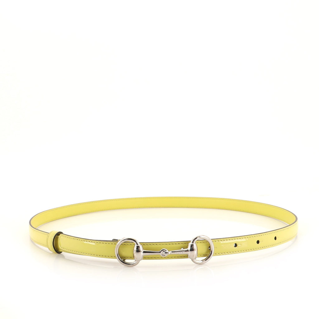 Horsebit Skinny Belt Leather Thin 90