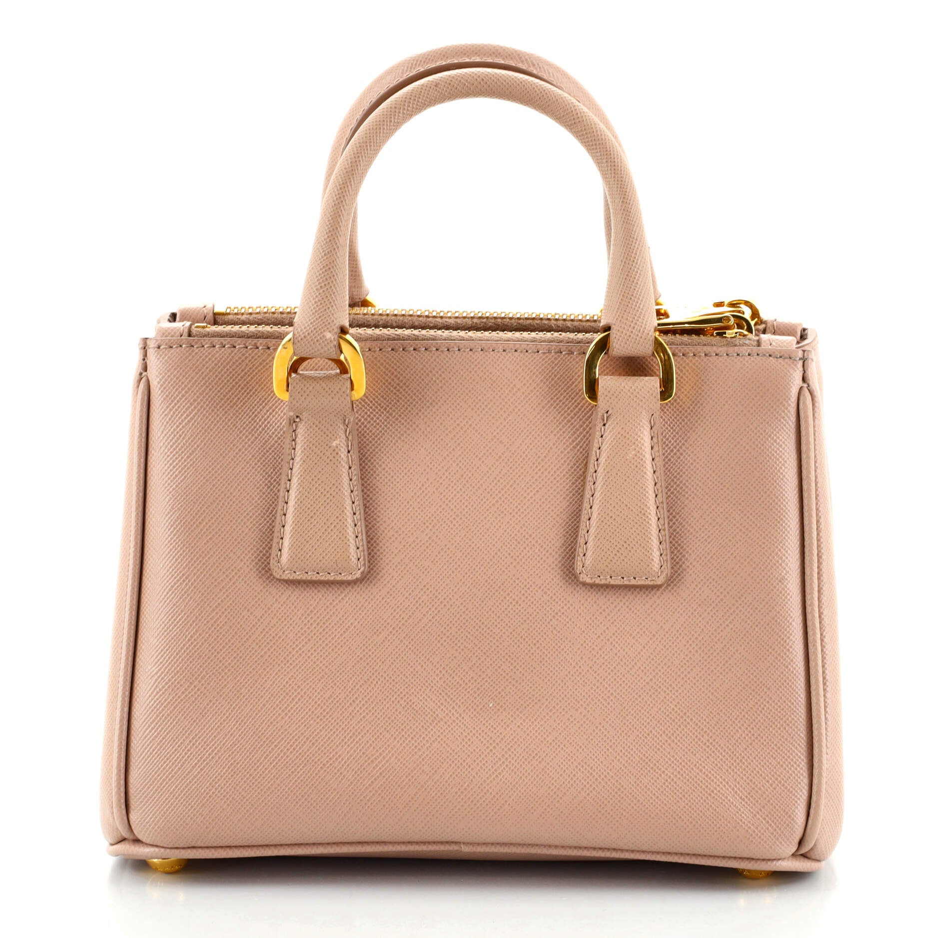 Galleria Double Zip Tote Saffiano Leather Mini