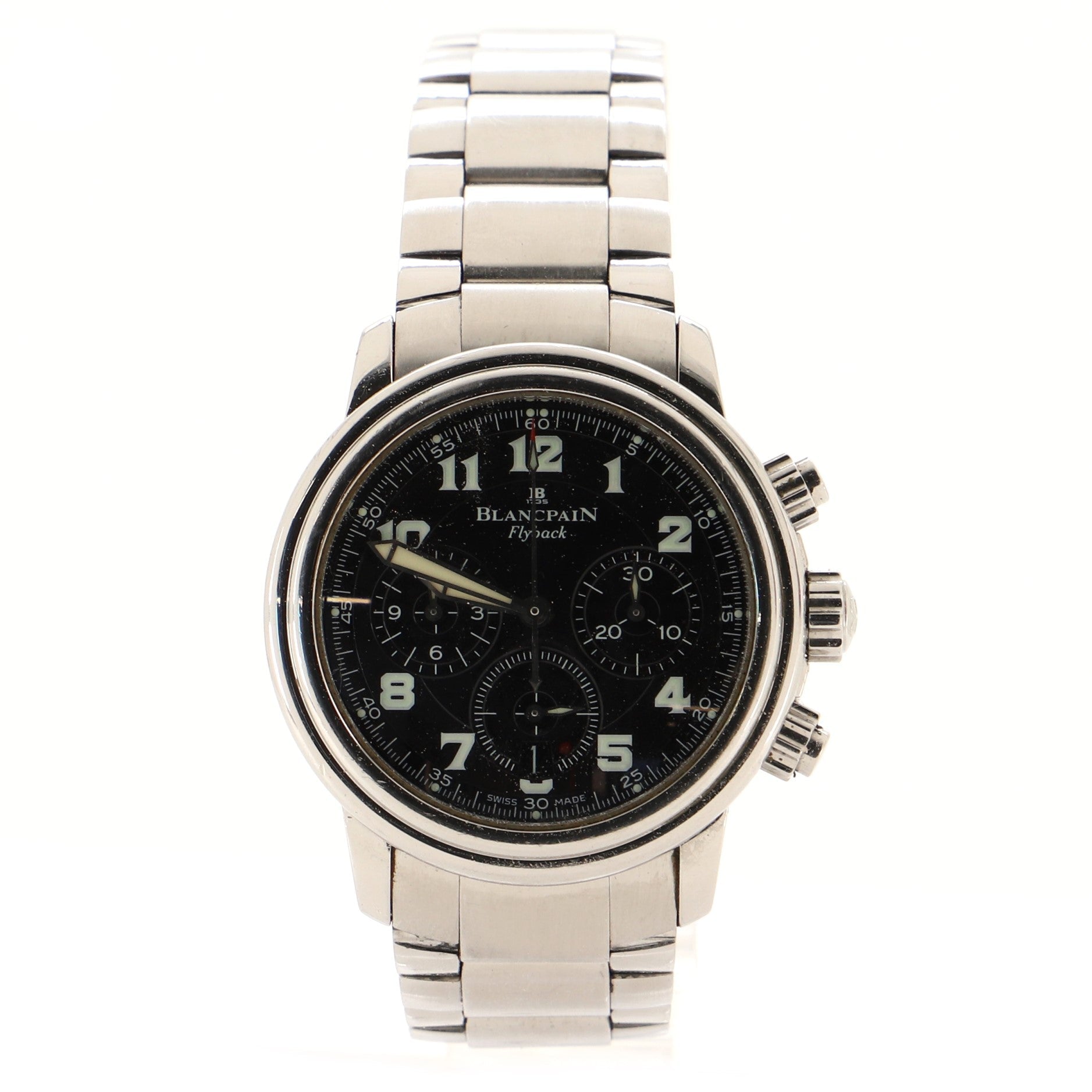 Leman Flyback Chronograph Automatic Watch Stainless Steel 38