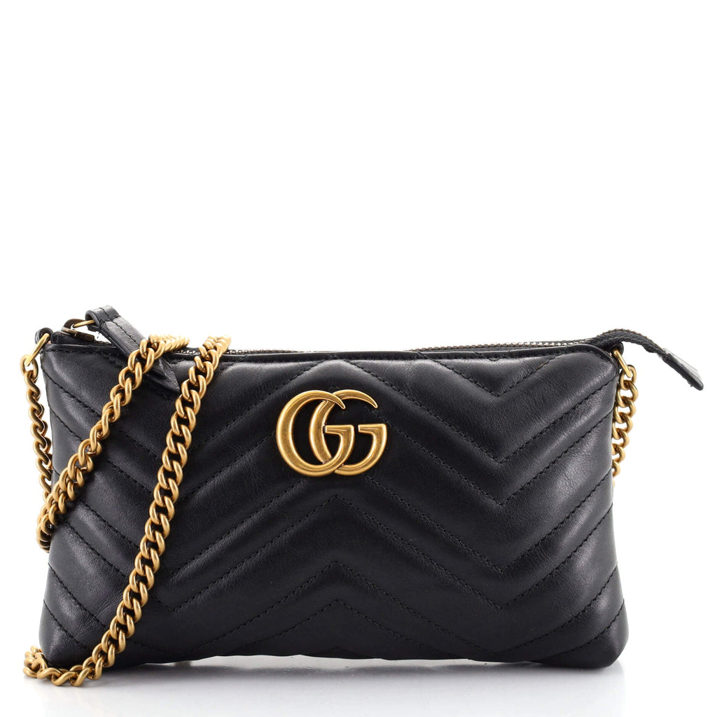 GG Marmont Chain Shoulder Bag Matelasse Leather Mini