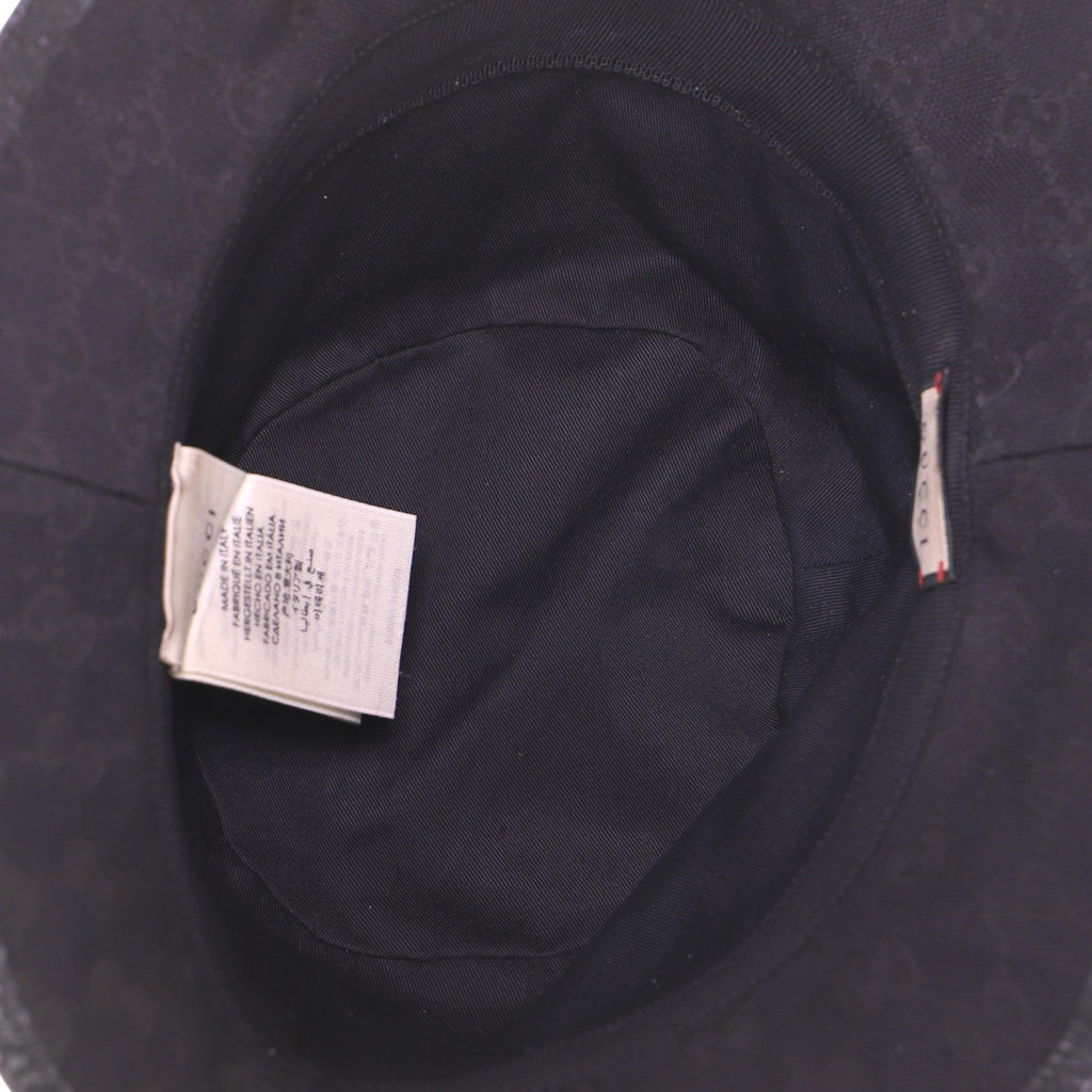 GG Logo Bucket Hat GG Canvas with Leather XXL