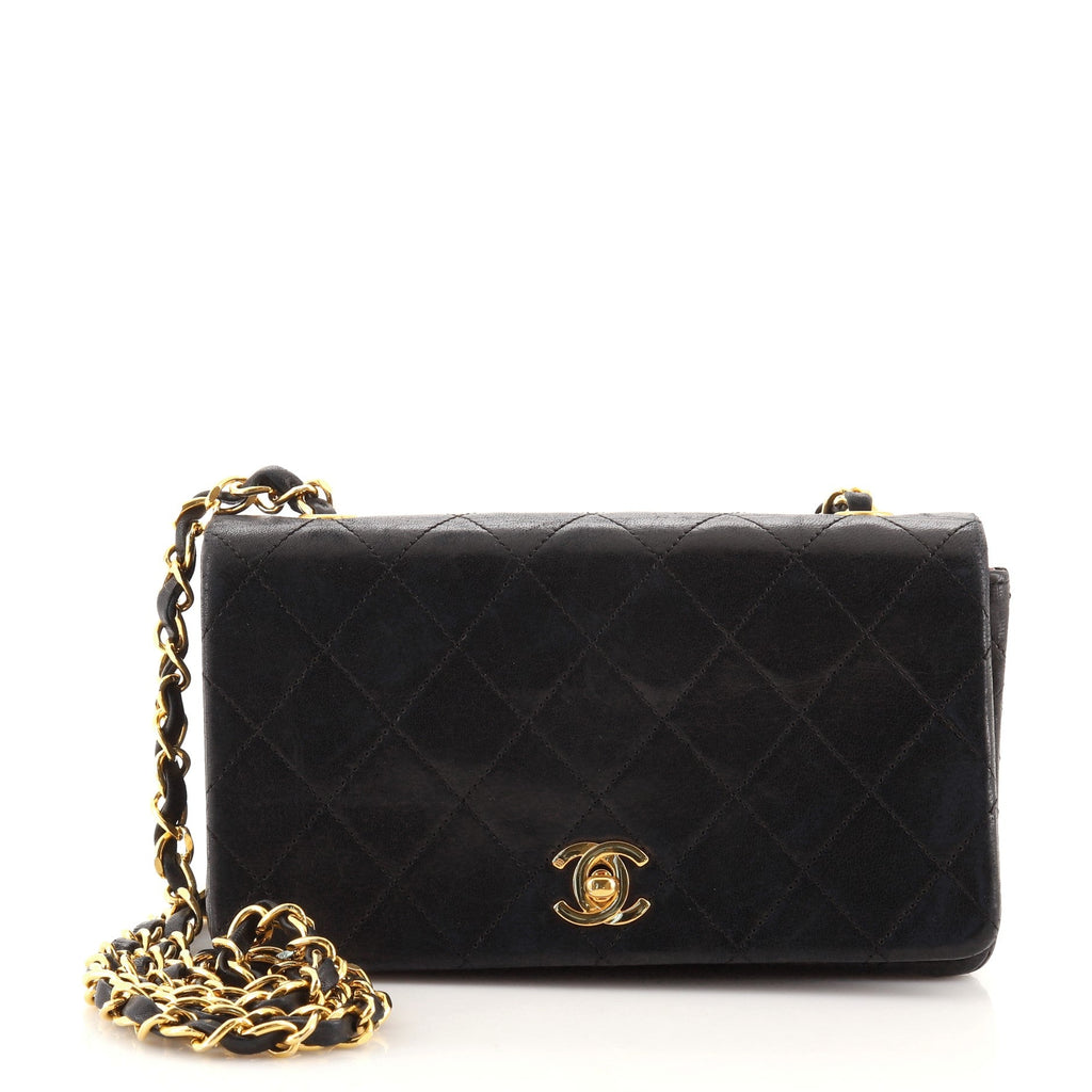 Vintage Full Flap Bag Quilted Lambskin Mini
