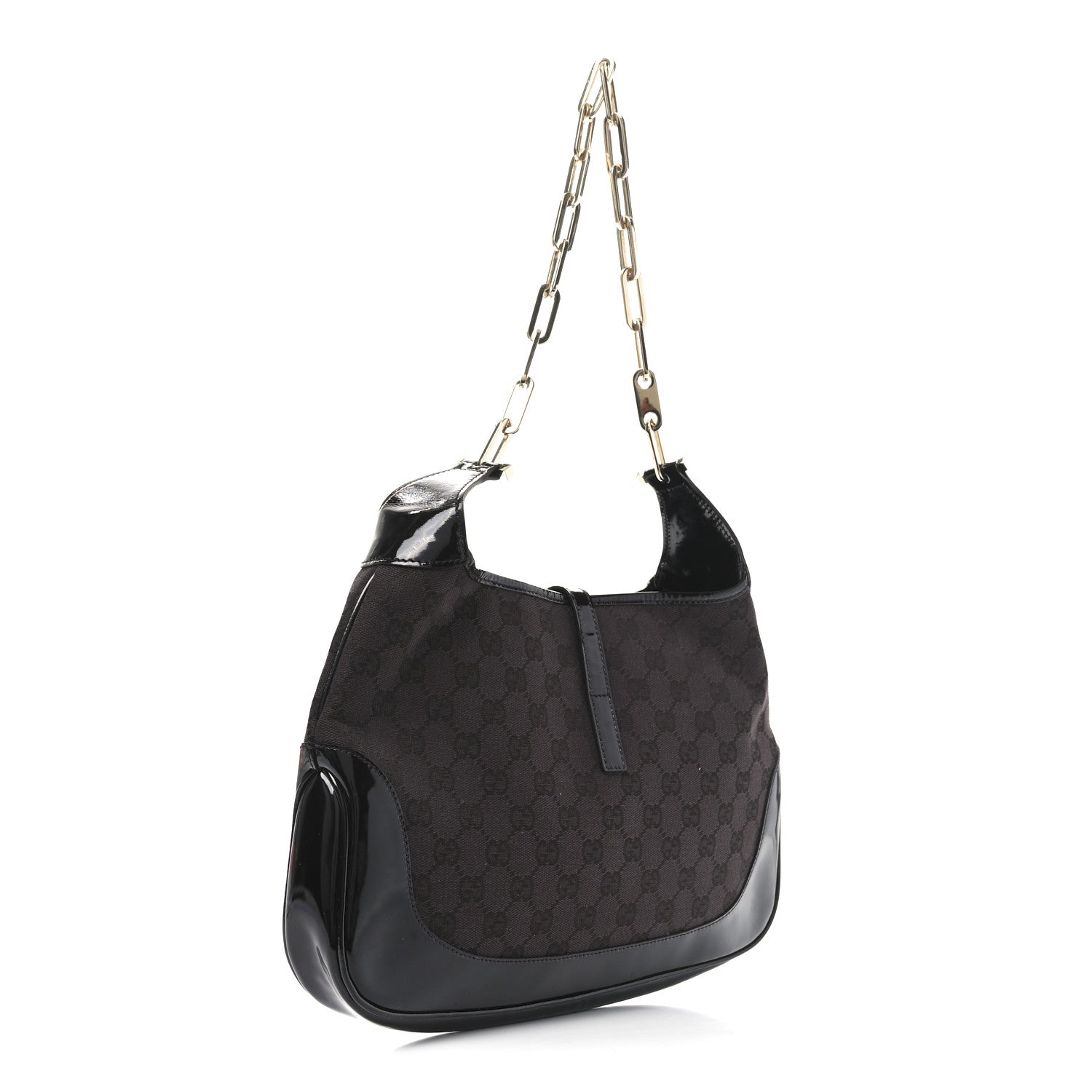 Monogram Jackie O Chain Hobo Dark Brown