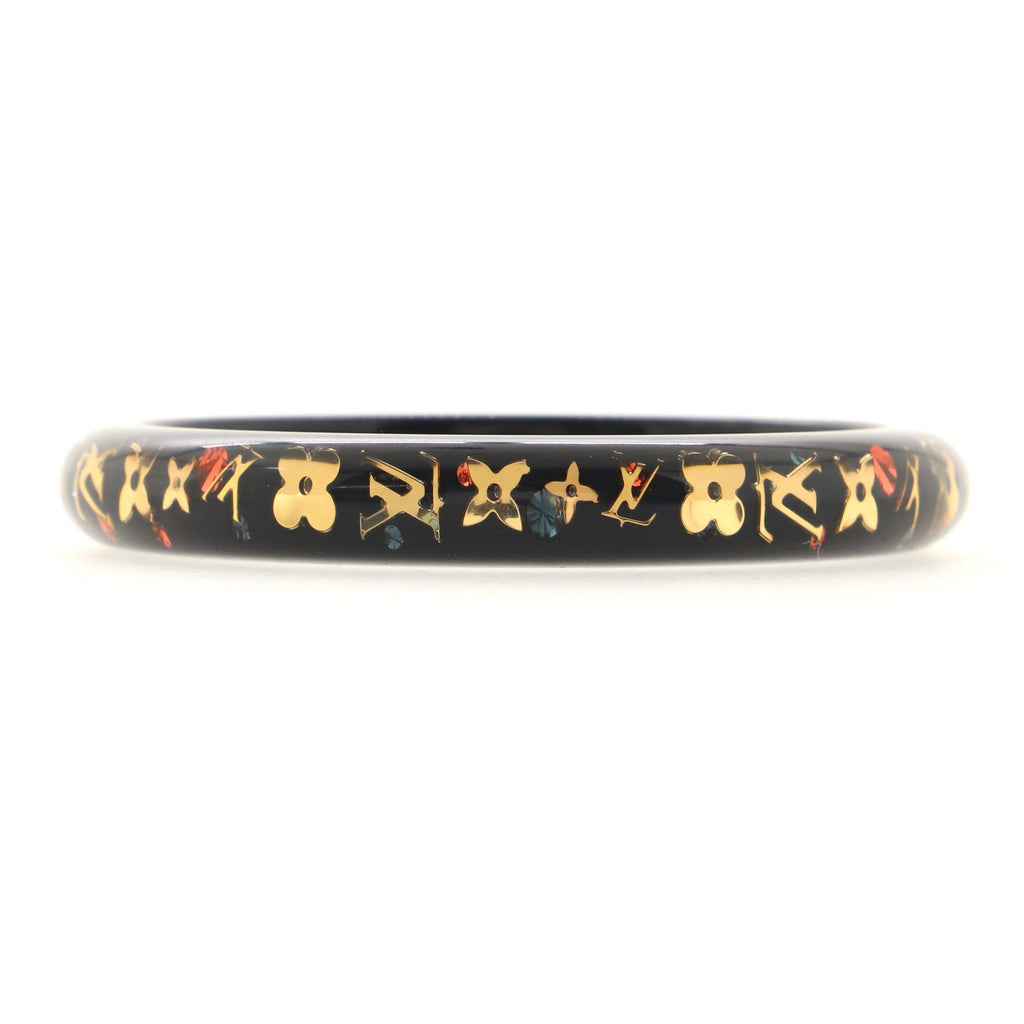 Inclusion Bangle Bracelet Resin with Crystals PM