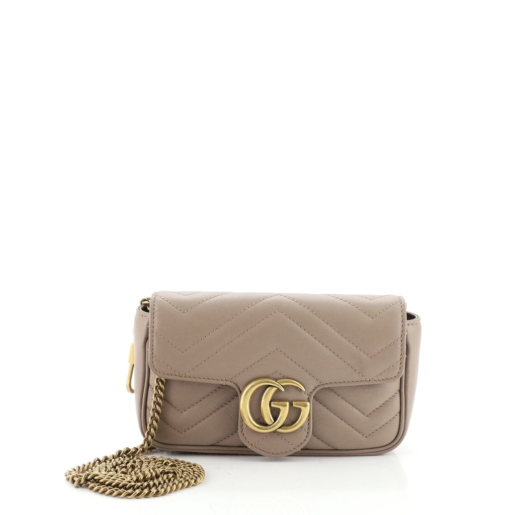 GG Marmont Flap Bag Matelasse Leather Super Mini