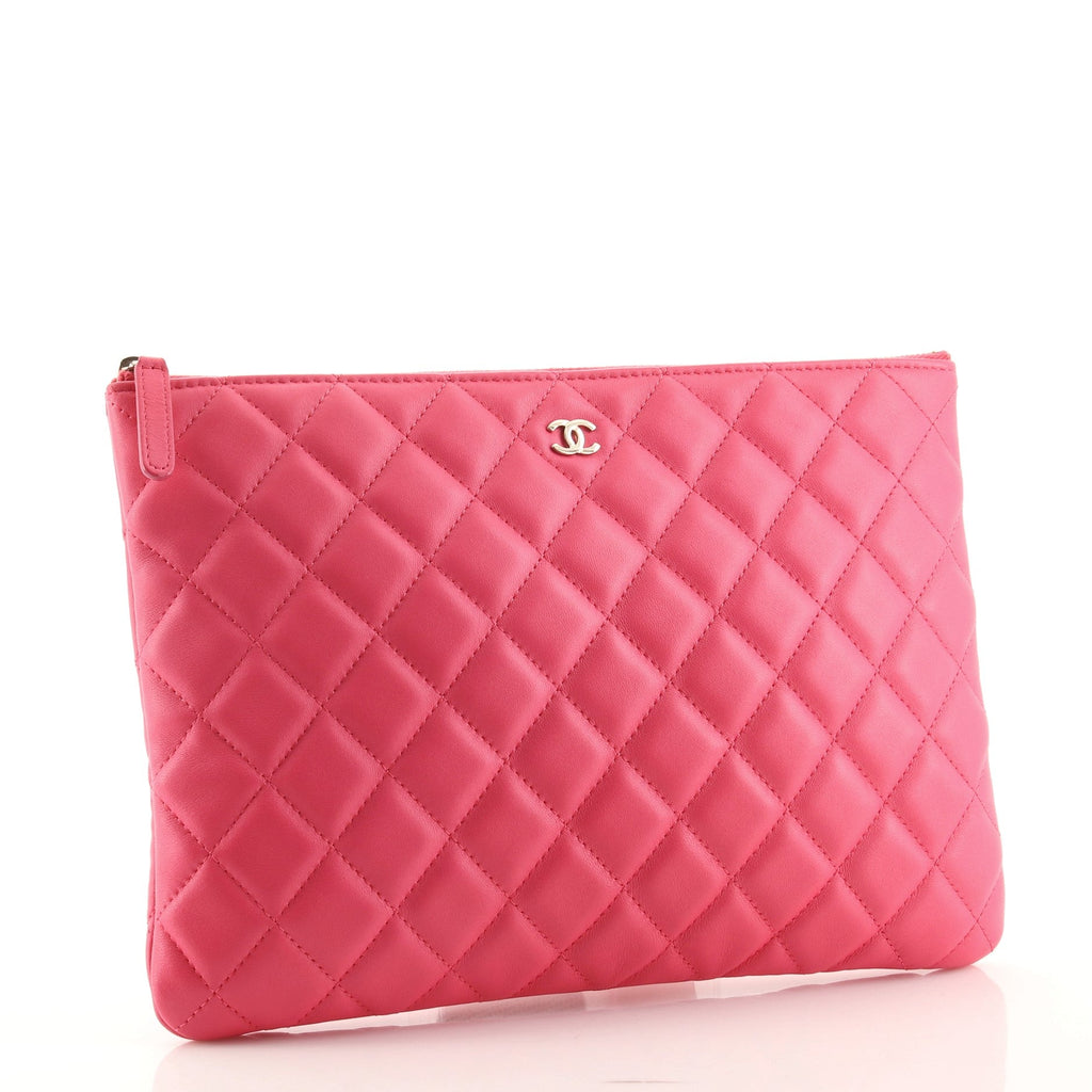 O Case Clutch Quilted Lambskin Medium
