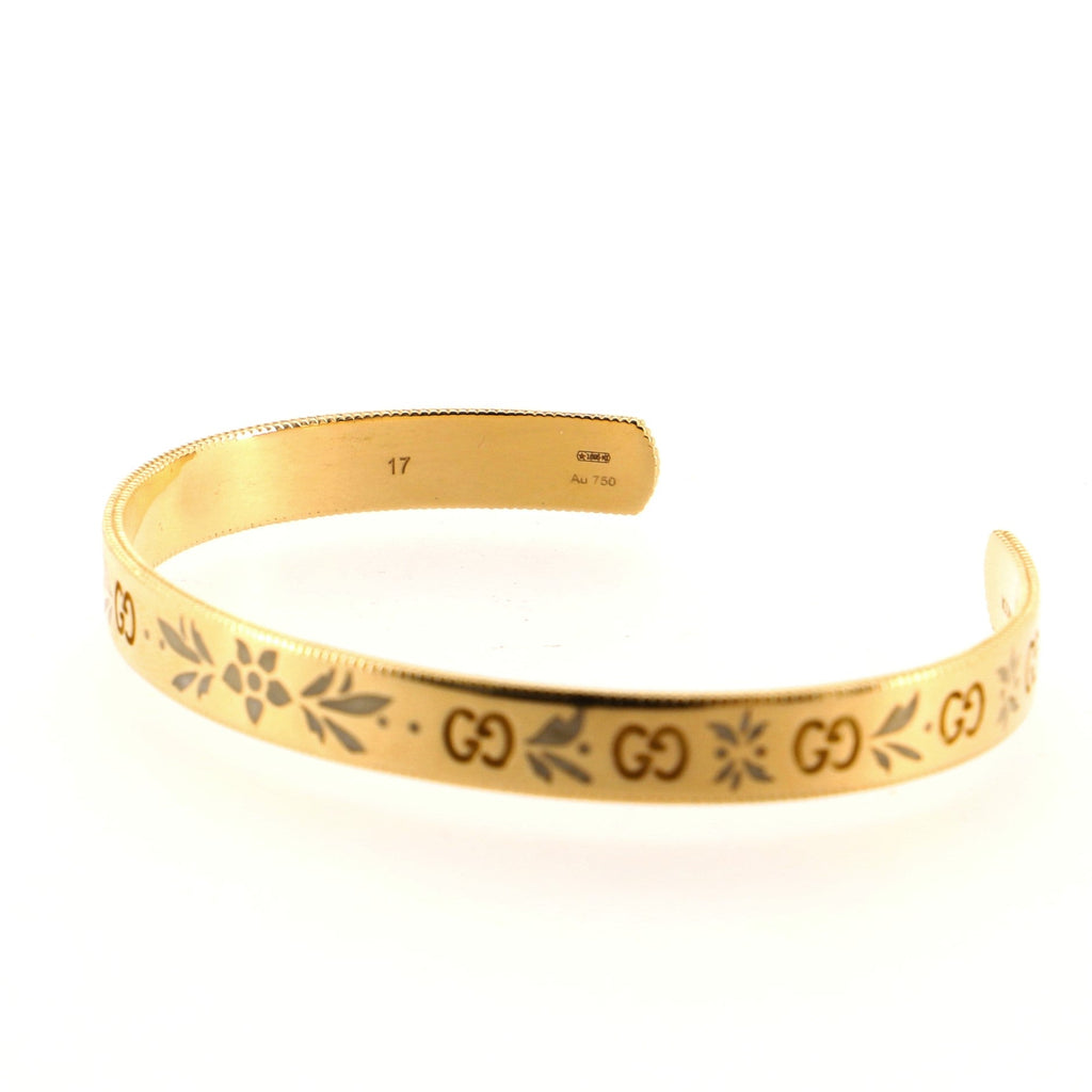 Icon Blooms Cuff Bracelet 18K Rose Gold with Enamel