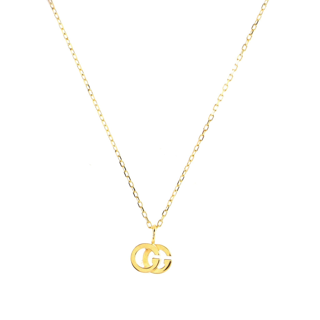 GG Running Necklace 18K Yellow Gold with Blue Topaz