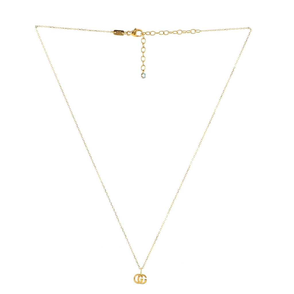 GG Running Necklace 18K Yellow Gold with Blue Topaz