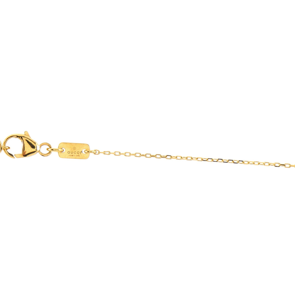 GG Running Necklace 18K Yellow Gold with Blue Topaz