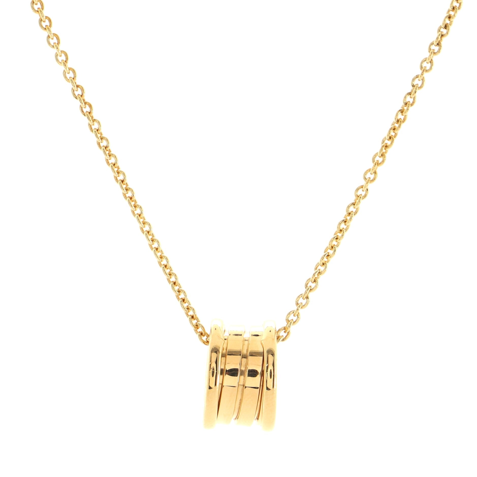 B.Zero1 Pendant Necklace 18K Yellow Gold Small