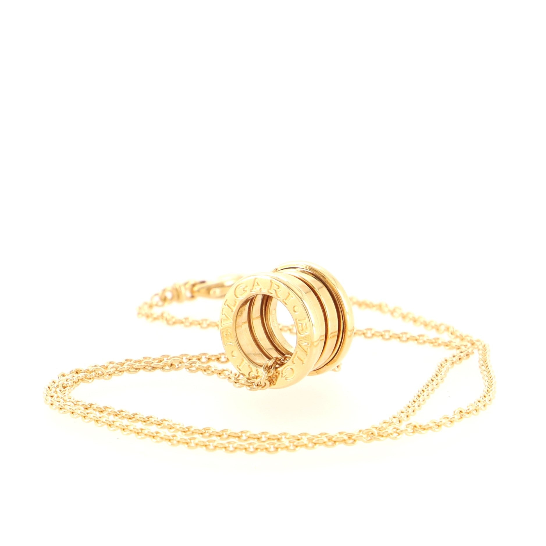 B.Zero1 Pendant Necklace 18K Yellow Gold Small