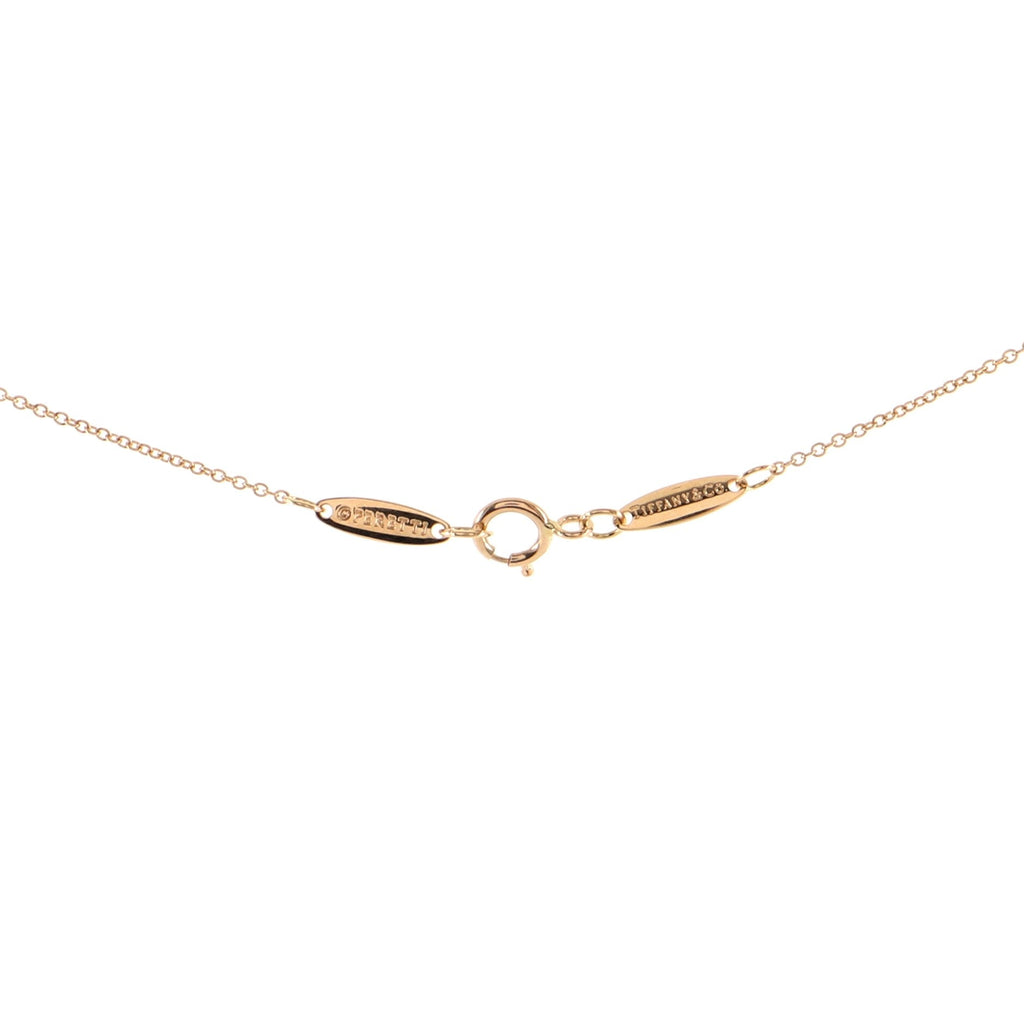 Elsa Peretti Open Heart Pendant Necklace 18K Rose Gold 7mm