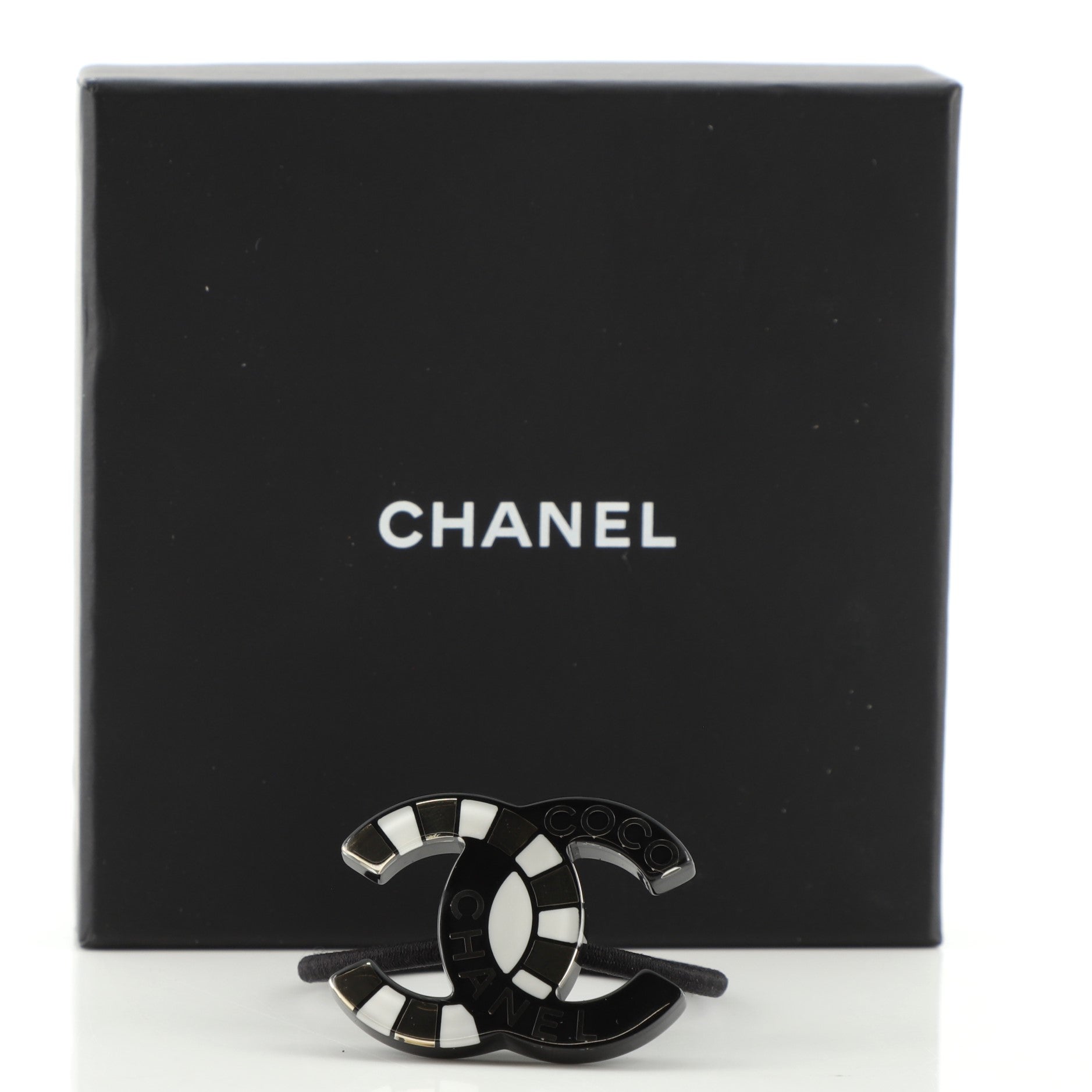 CC Logo Hair Tie Resin and Fabric XS