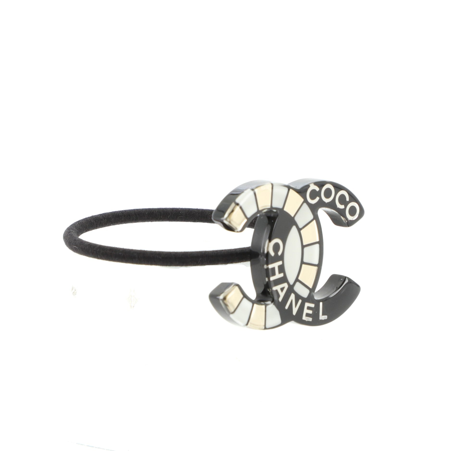 CC Logo Hair Tie Resin and Fabric XS