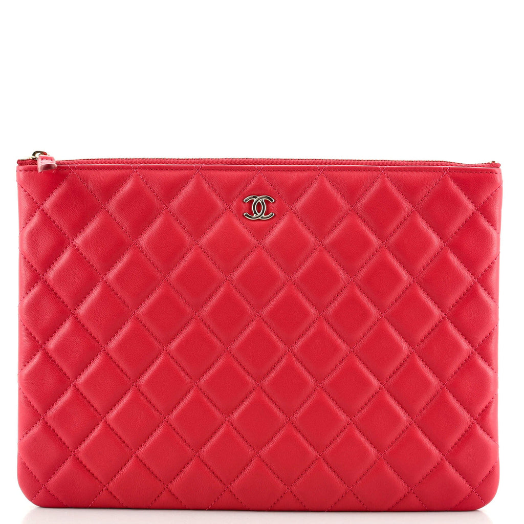 O Case Clutch Quilted Lambskin Medium