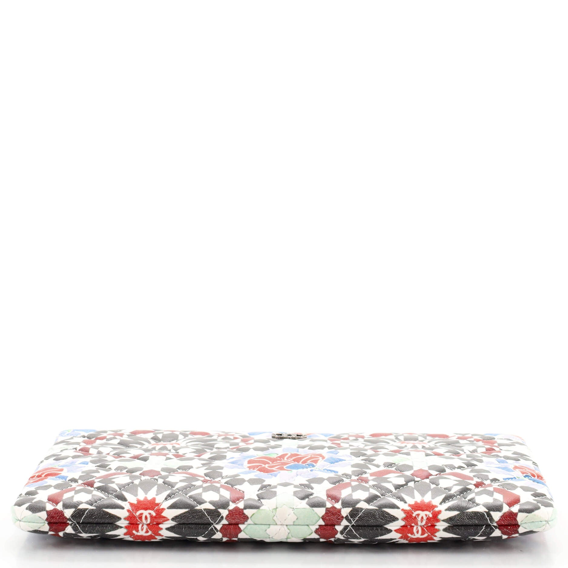 Dubai O Case Clutch Quilted Printed Canvas Medium