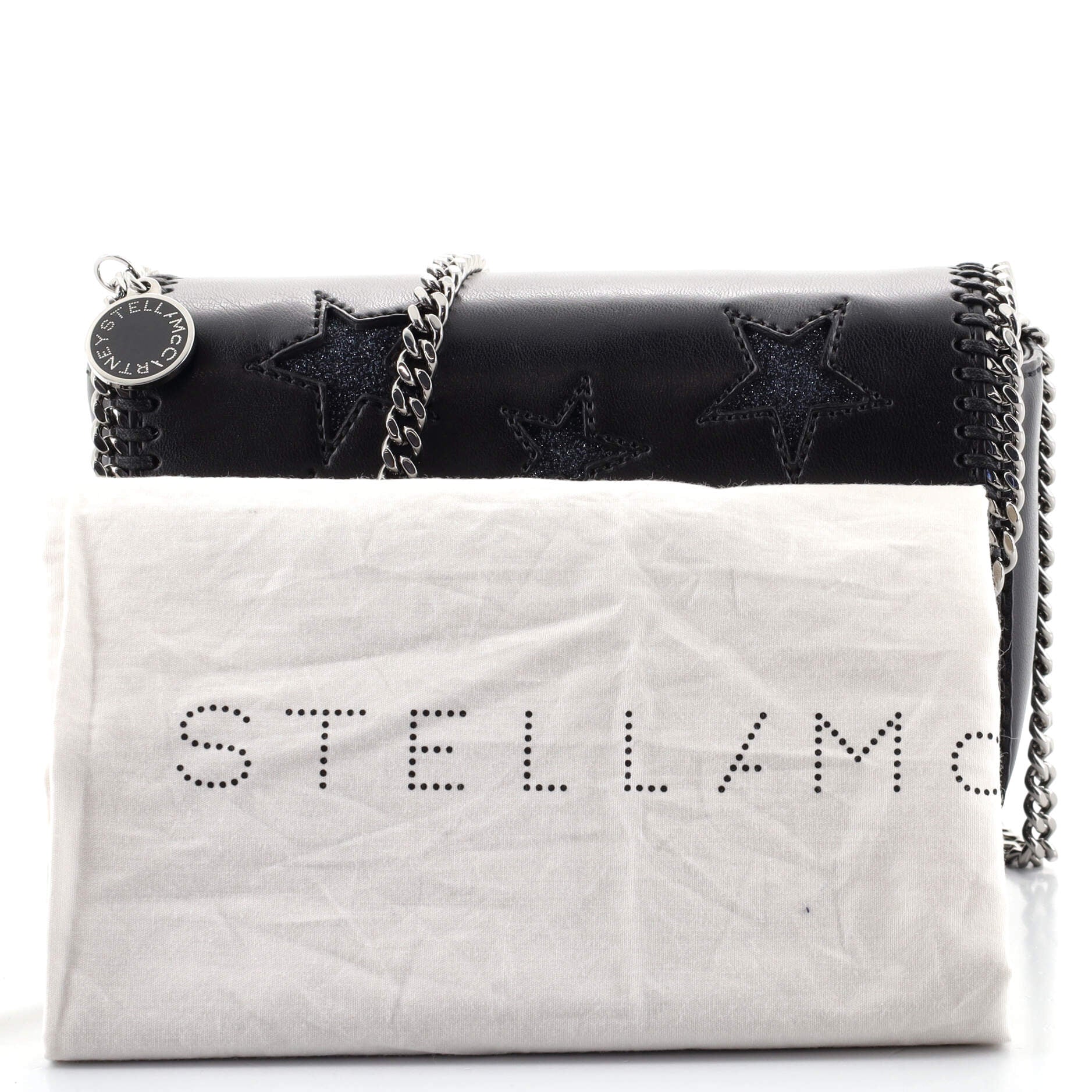 Falabella Box Shoulder Bag Faux Leather with Inlay Mini