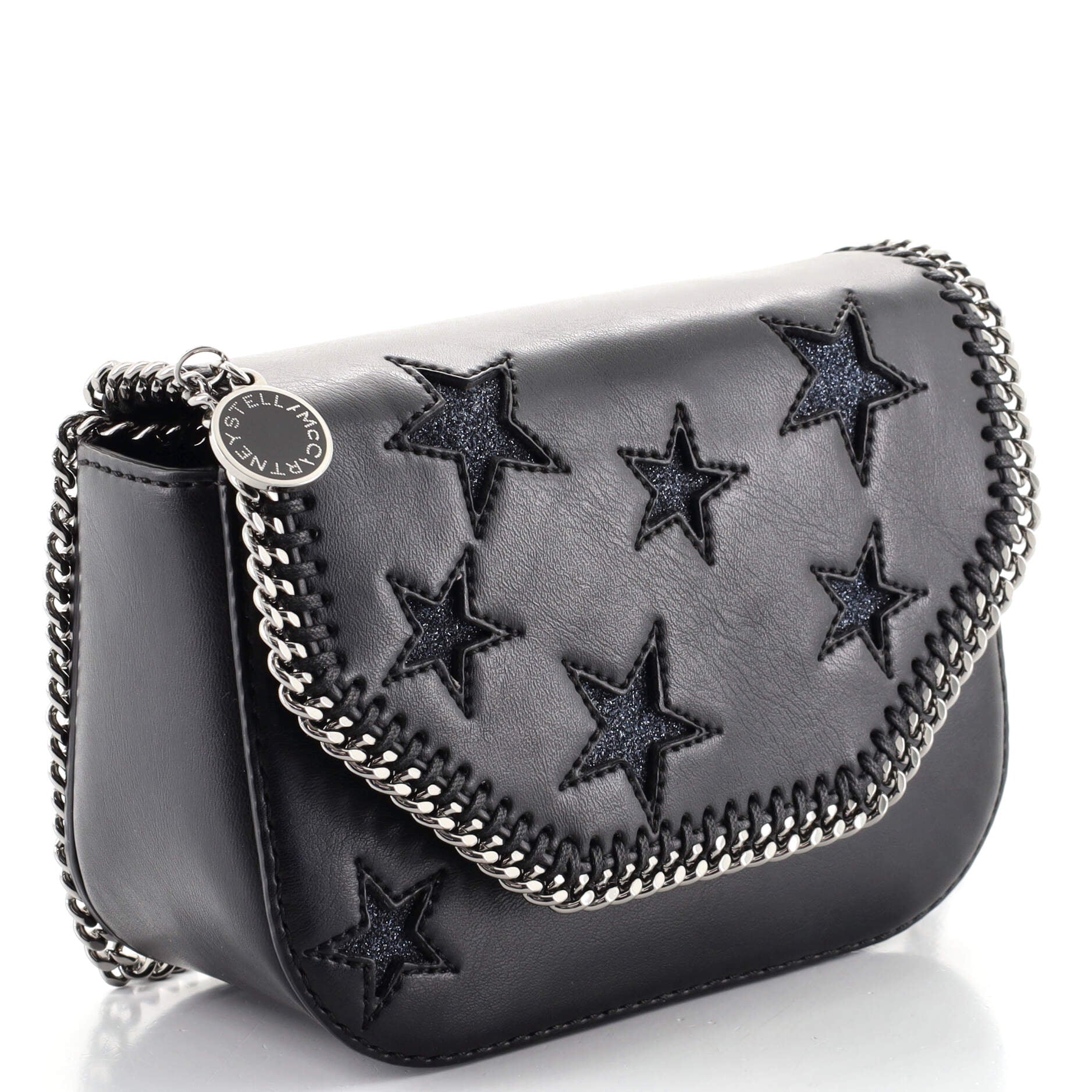 Falabella Box Shoulder Bag Faux Leather with Inlay Mini