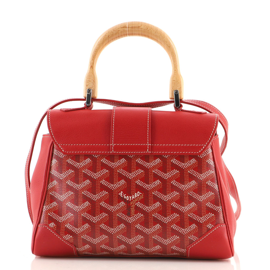 Saigon Top Handle Bag Coated Canvas with Leather Mini