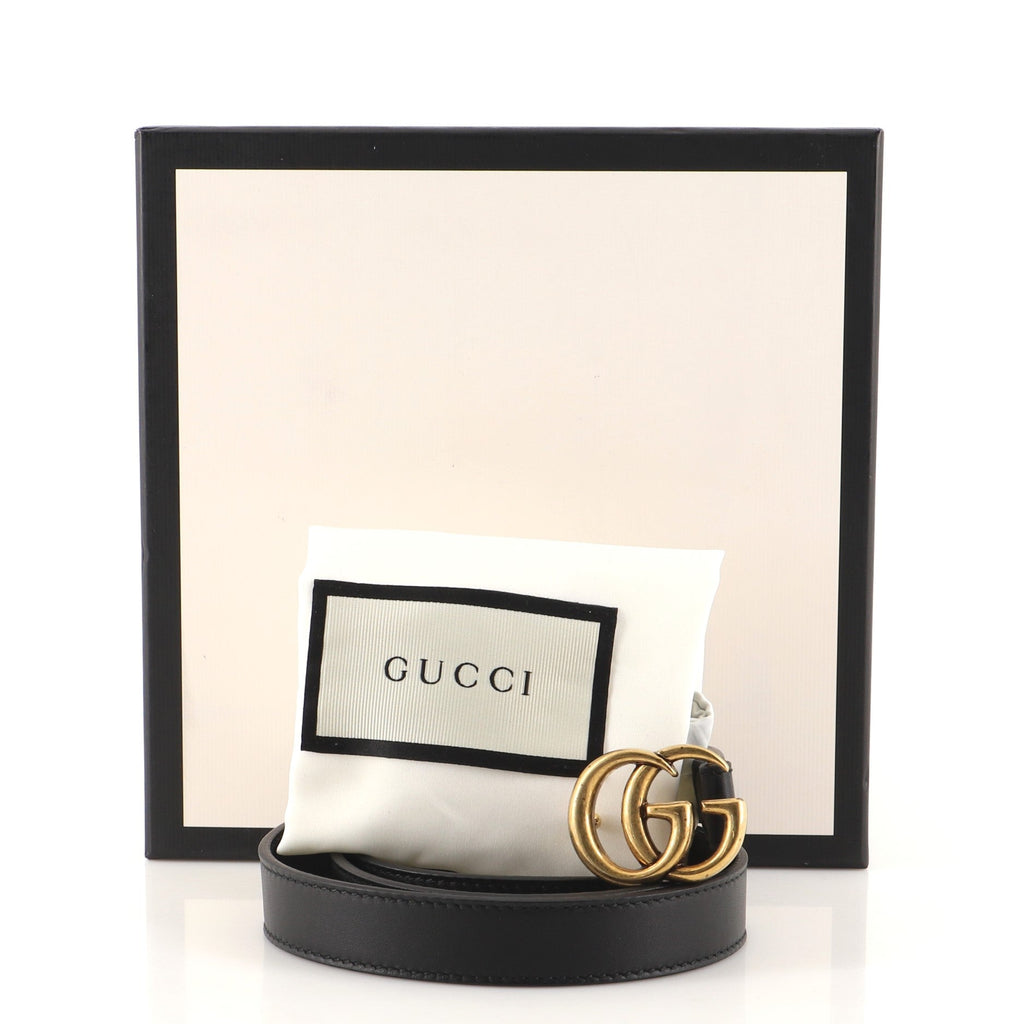 GG Marmont Belt Leather Thin 75