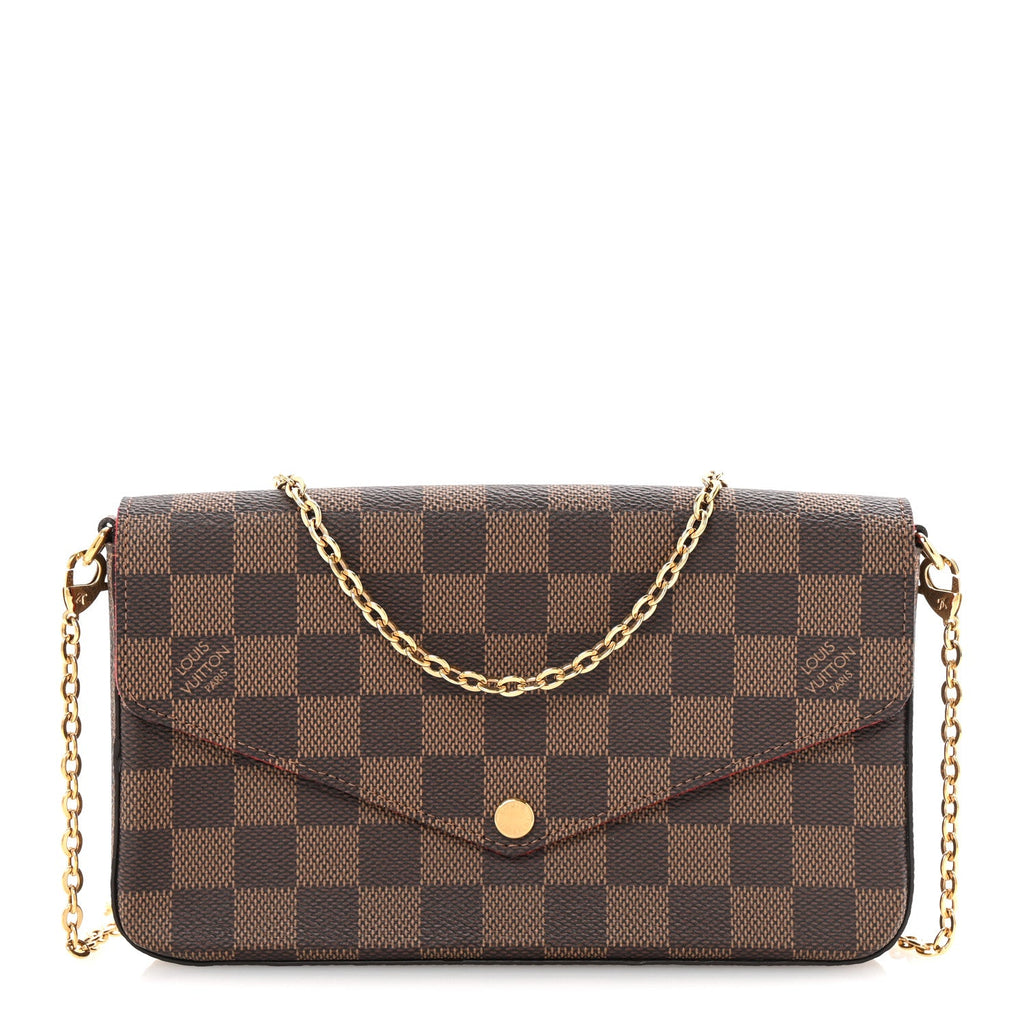 Damier Ebene Pochette Felicie Chain Wallet