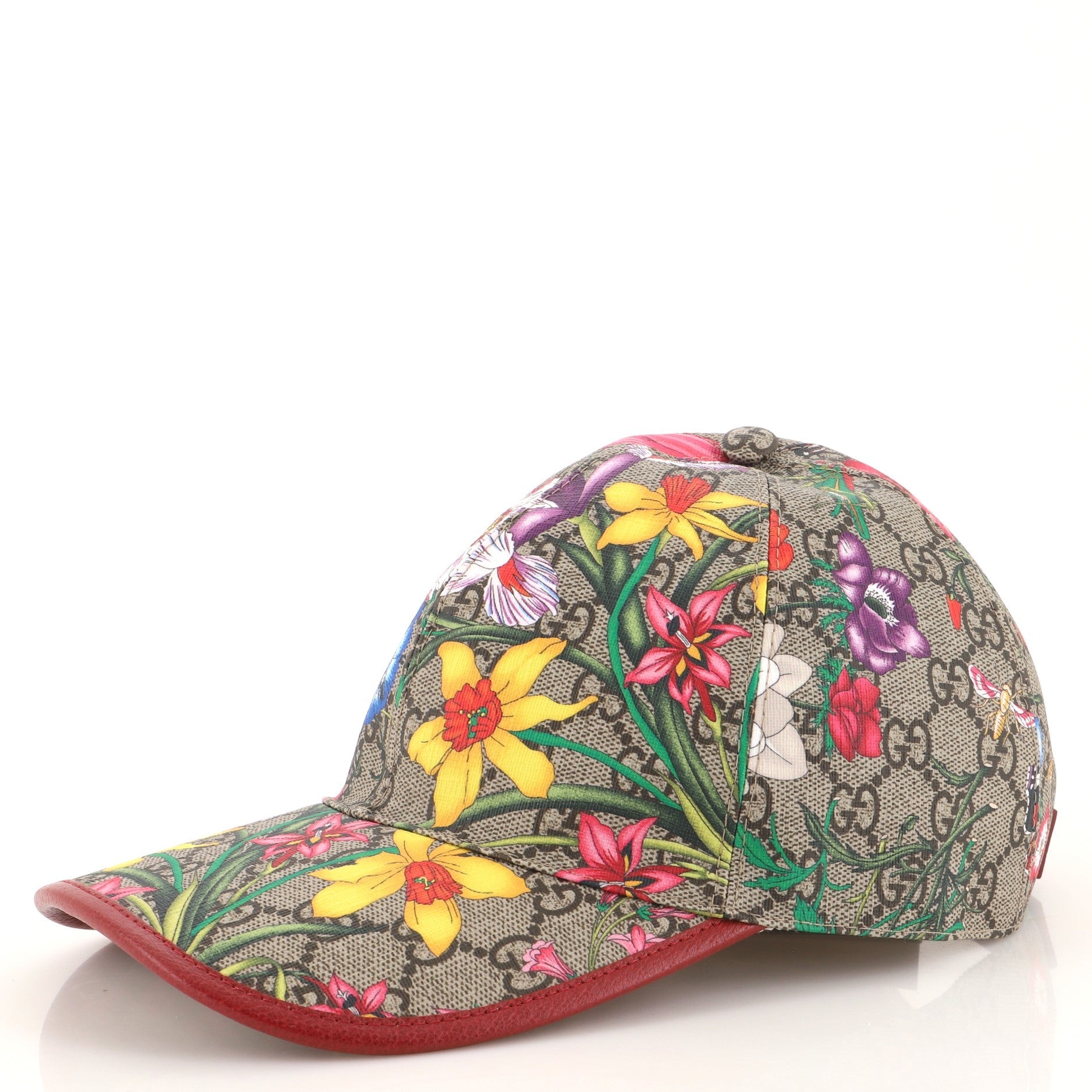 Baseball Cap Flora GG Coated Canvas Medium