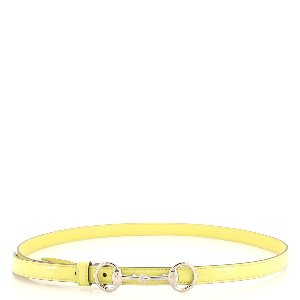 Horsebit Skinny Belt Leather Thin 90