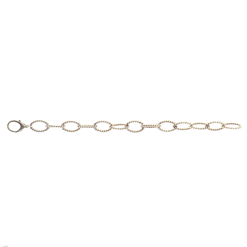 Oval Link Bracelet Sterling Silver Large