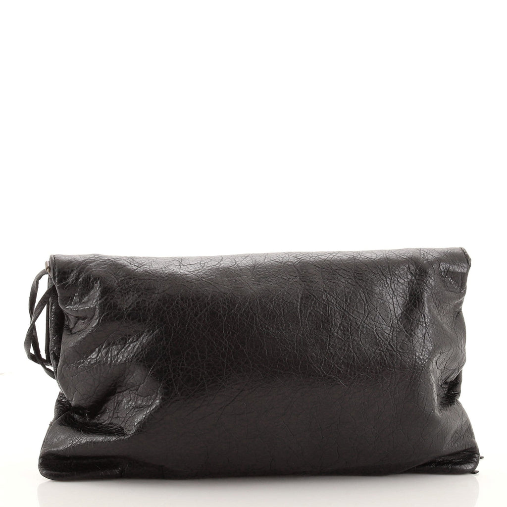 Classic Studs Envelope Strap Clutch Leather