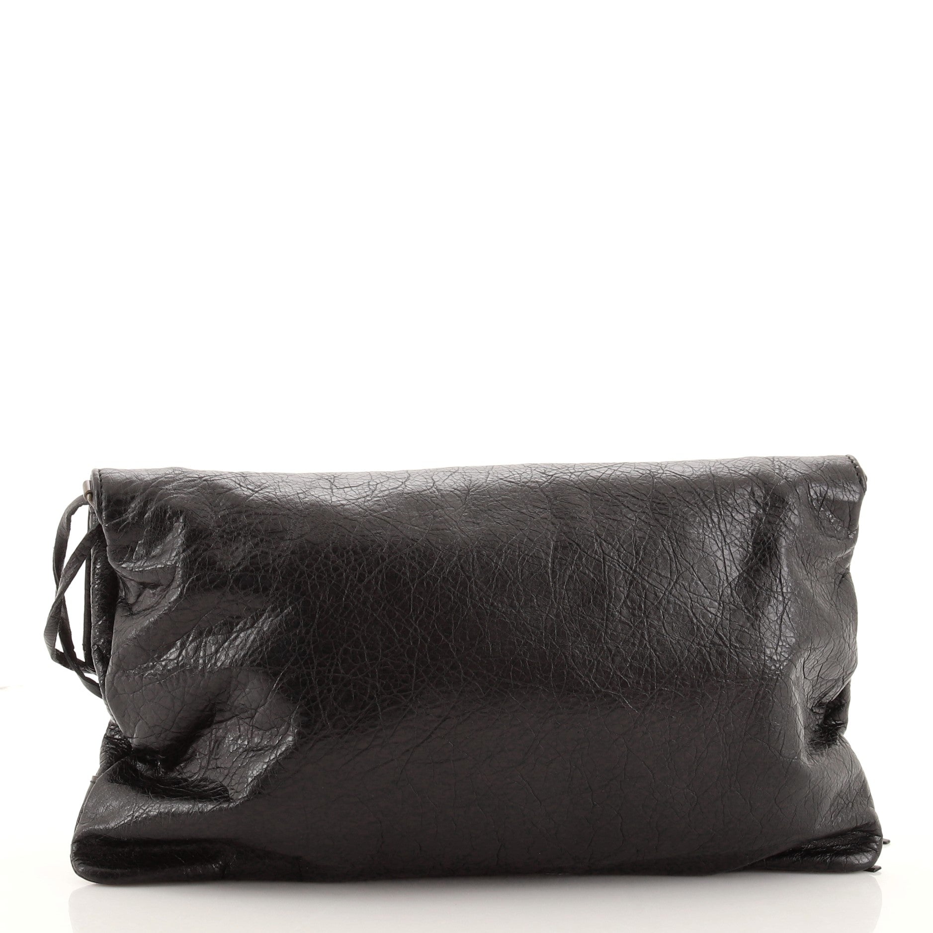 Classic Studs Envelope Strap Clutch Leather