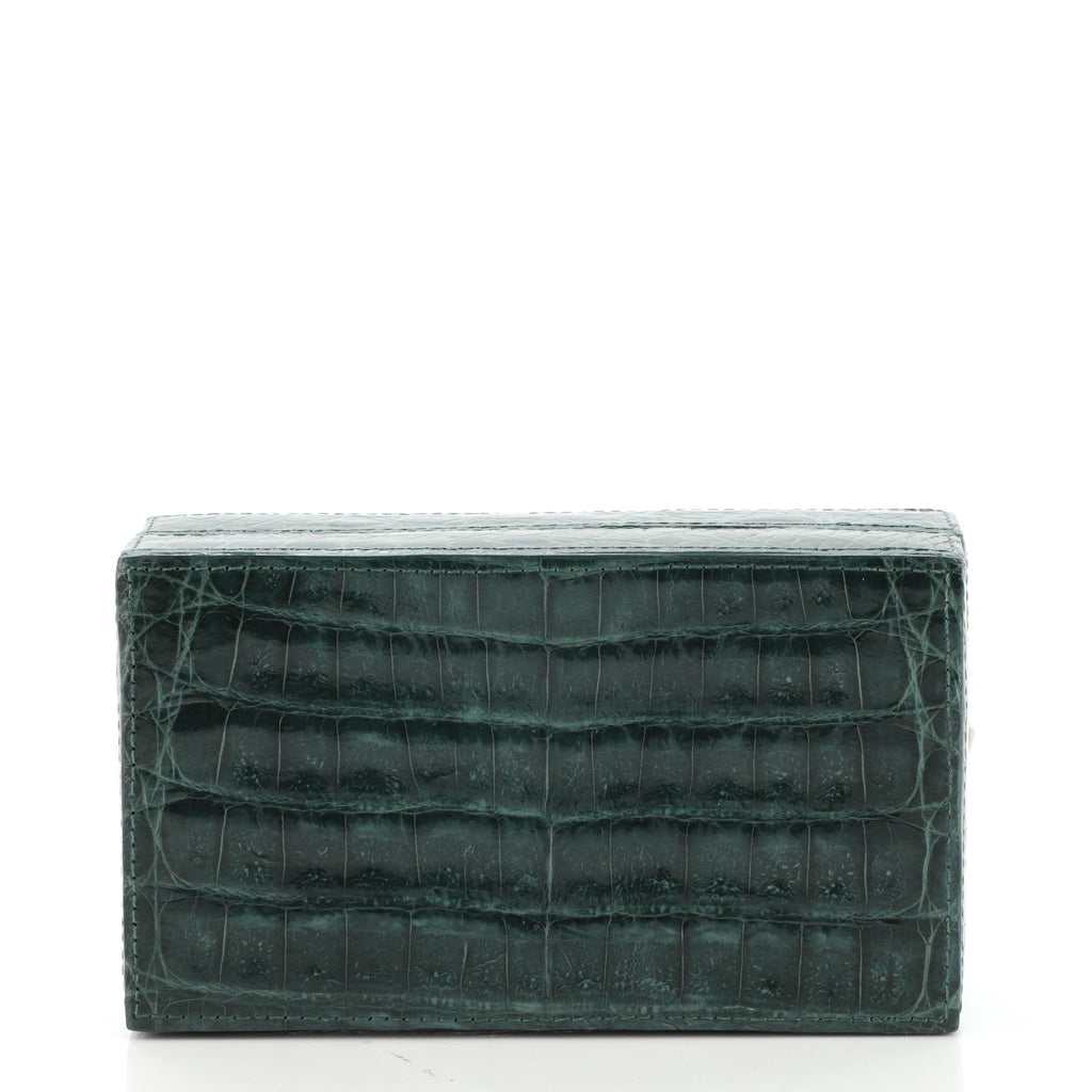 Box Clutch Crocodile Small