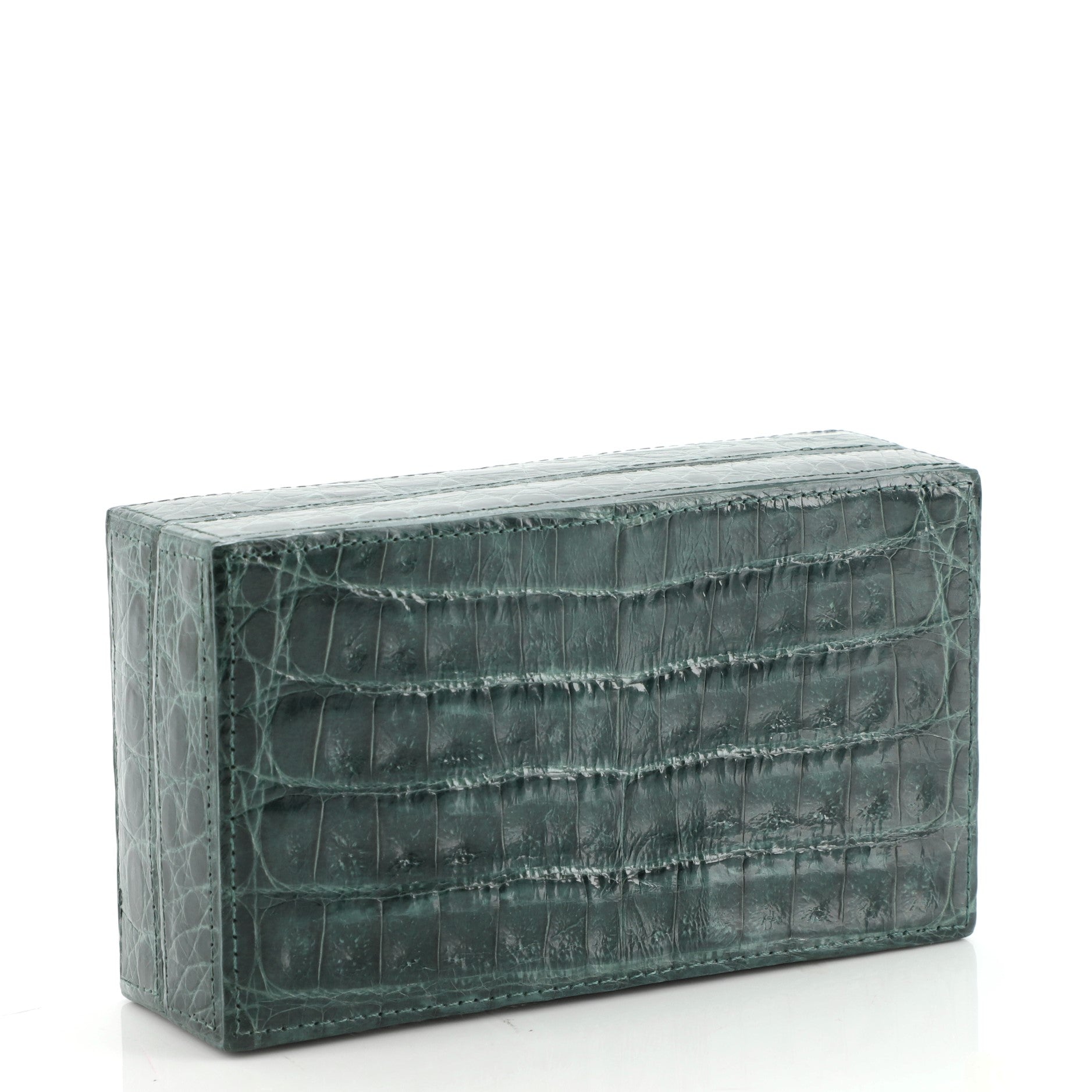 Box Clutch Crocodile Small